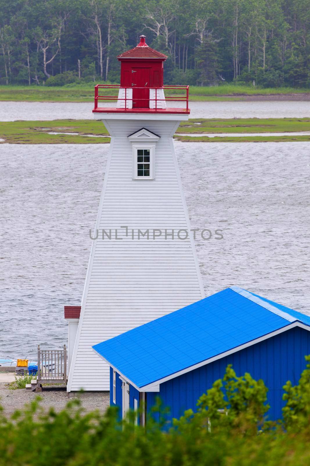 Lighthouse in Nova Scotia. Nova Scotia, Canada.