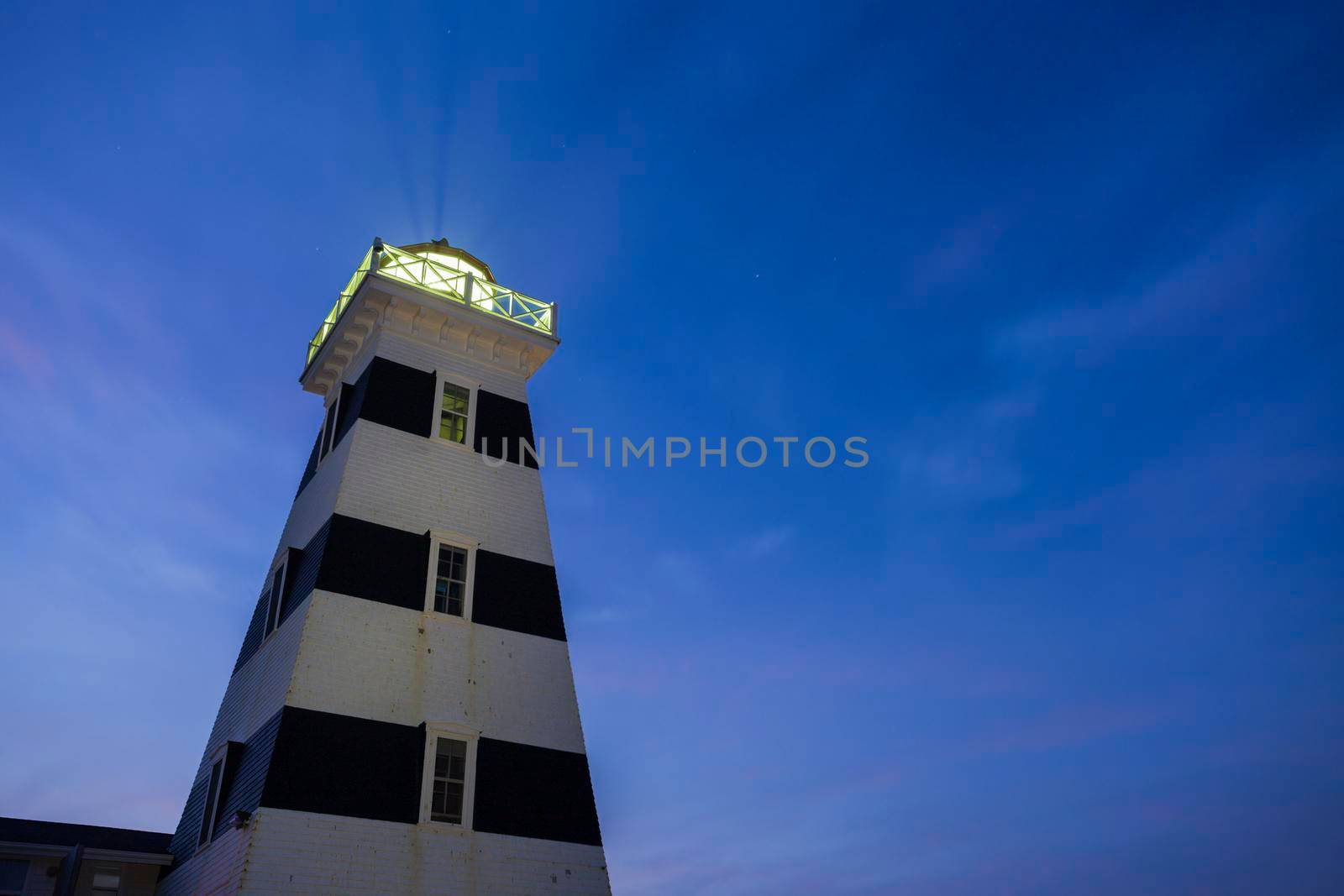 West Point Lighthouse on Prince Edward Island. Prince Edward Island, Canada.