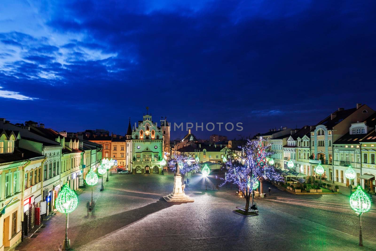Rynek Glowny in Rzeszow. Rzeszow, Podkarpackie, Poland.