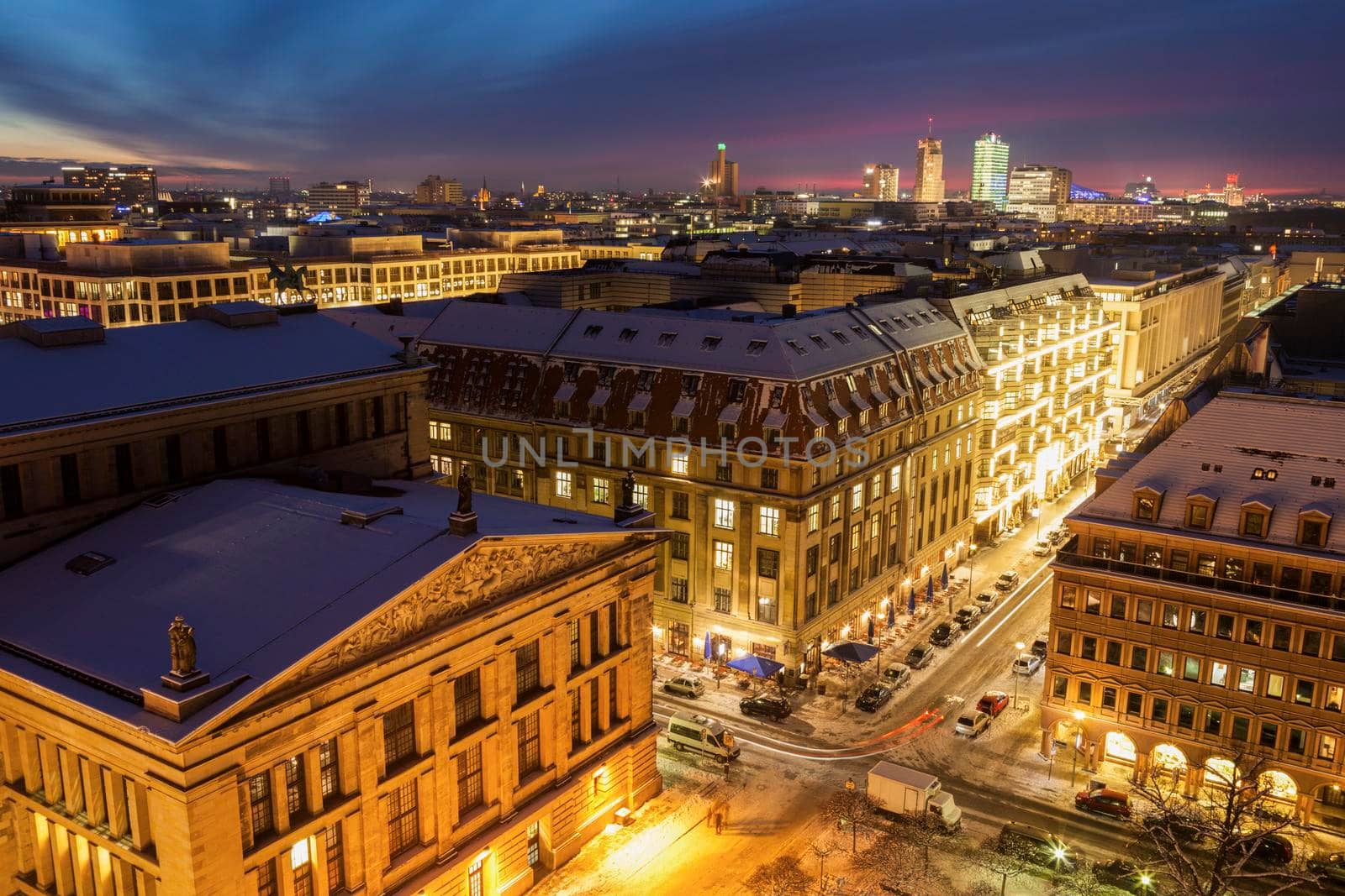Aerial panorama of Berlin. Berlin, Germany.