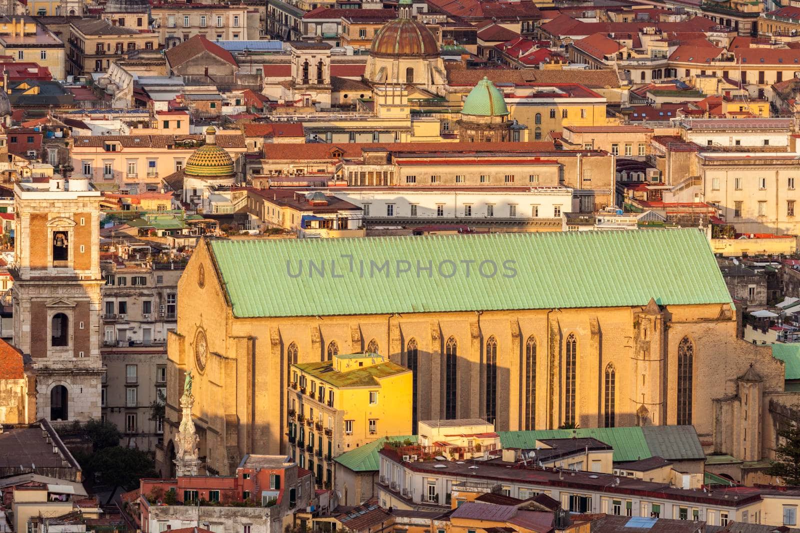 Basilica of Santa Chiara in Naples. Naples, Campania, Italy.