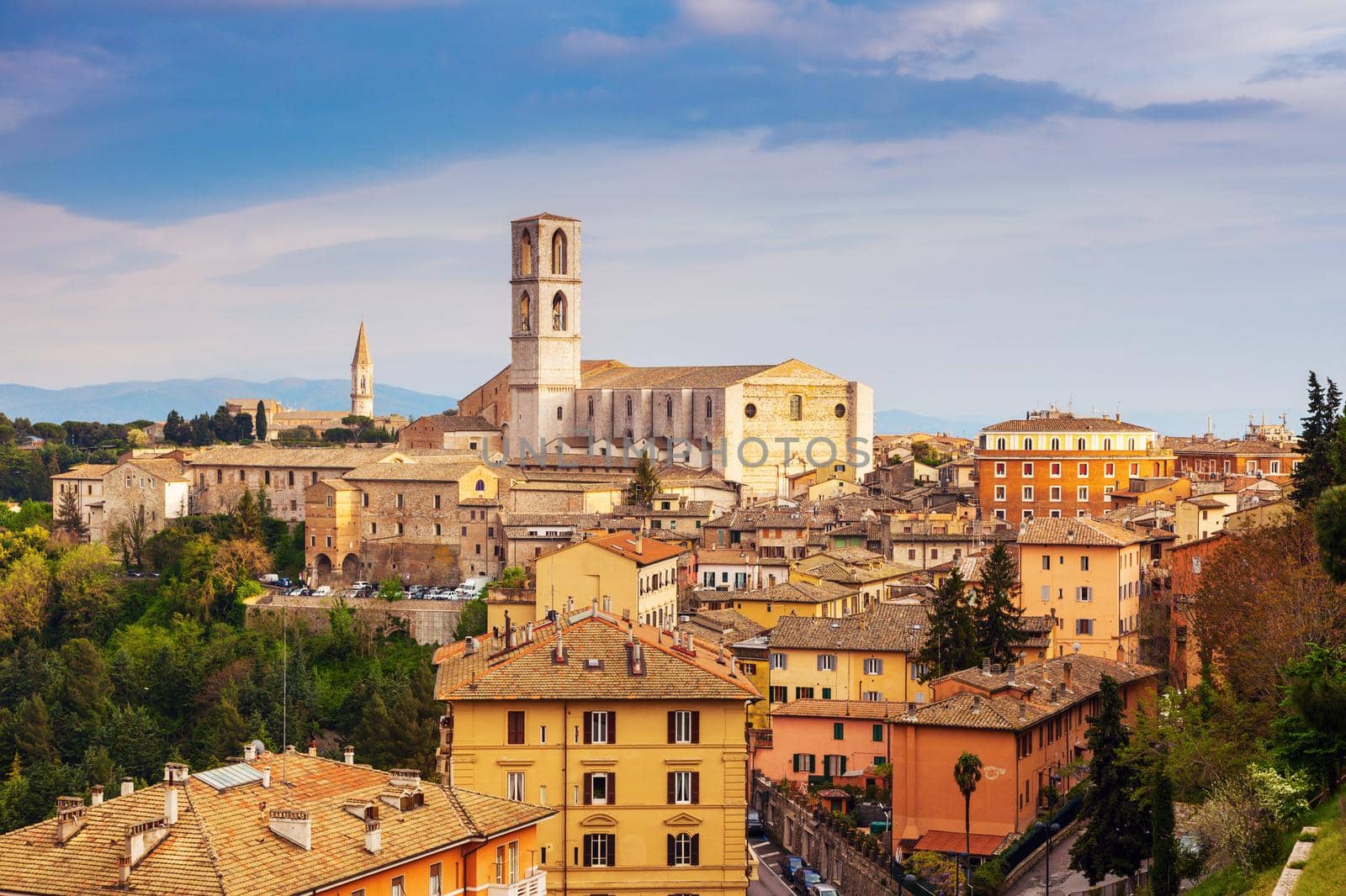 Basilica of San Domenico in Perugia. Perugia, Umbria, Italy.