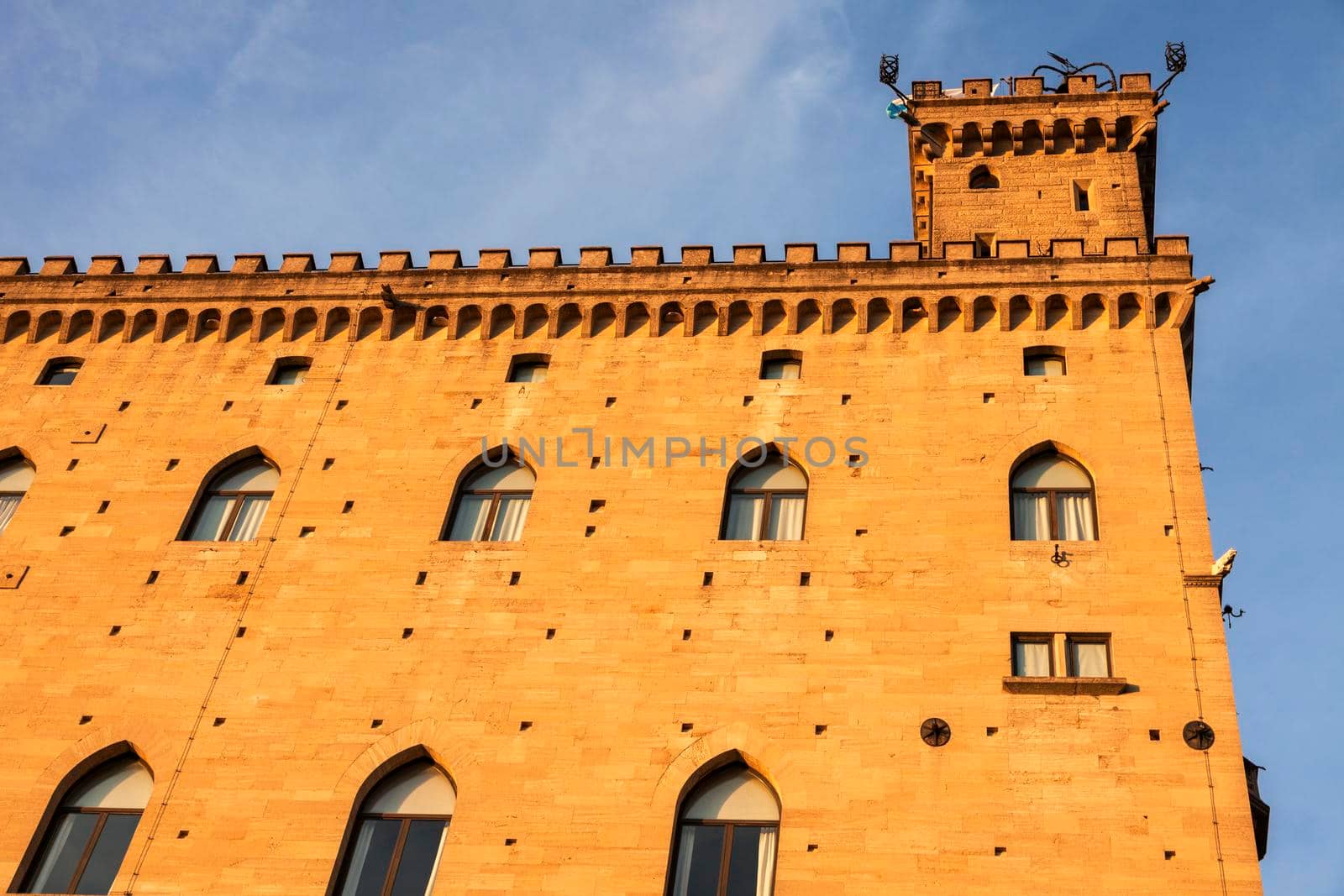 City of San Marino town hall - Palazzo Pubblico. San Marino.
