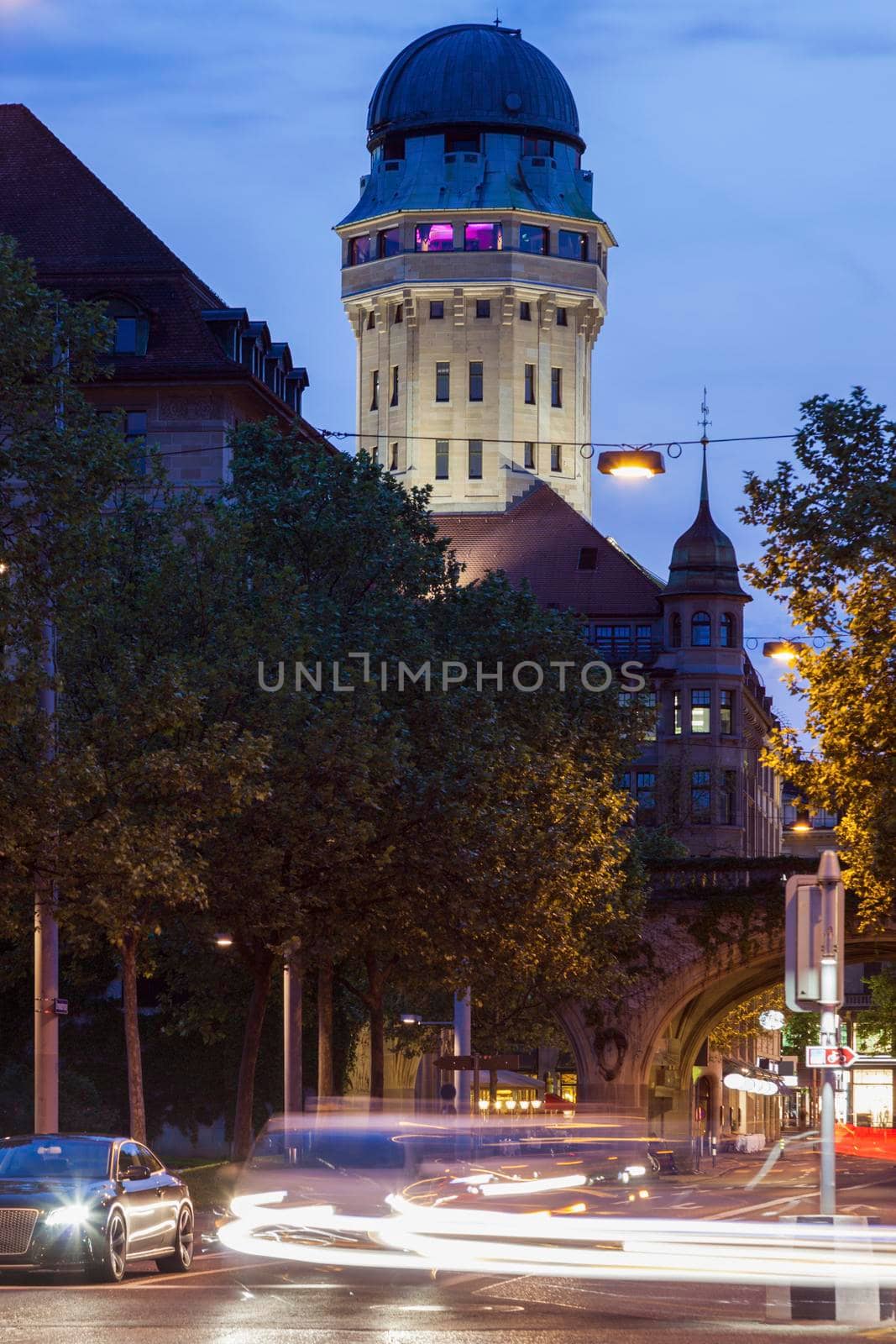 Historic Observatory Urania in Zurich. Zurich, Switzerland.