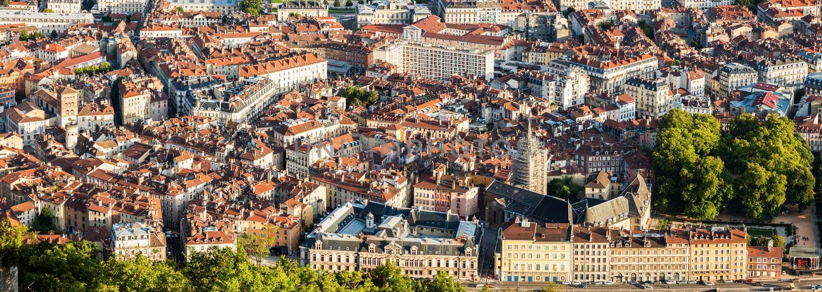 Grenoble architecture - aerial view  by benkrut