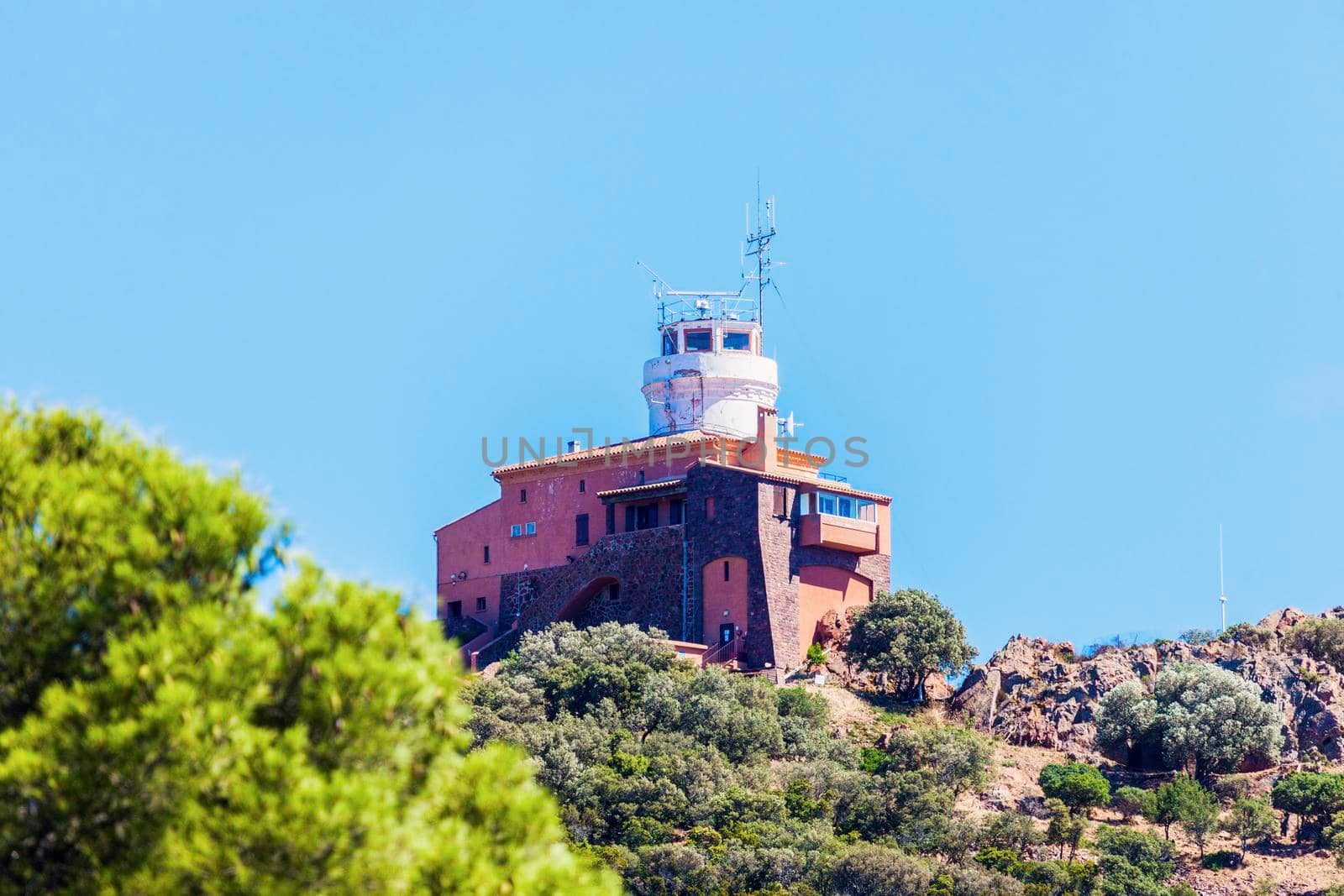 Lighthouse in France - Antibes area. Antibes, Provence-Alpes-Cote d'Azur, France.