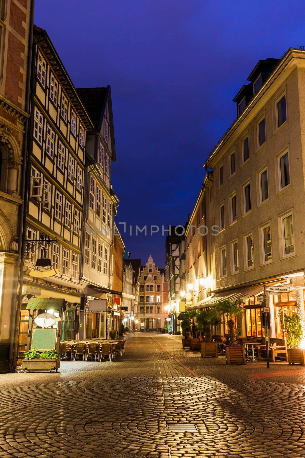 Old architecutre of Hanover. Hanover, Lower Saxony, Germany.