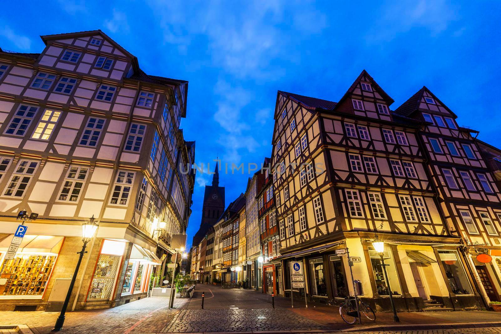 Colorful architecutre of Hanover. Hanover, Lower Saxony, Germany.