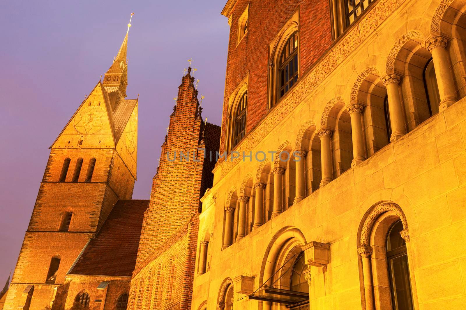 Marktkirche in Hanover. Hanover, Lower Saxony, Germany
