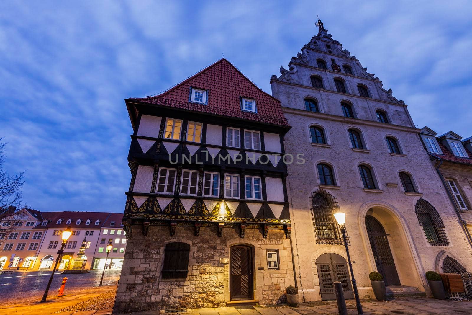 Architecutre of Braunschweig. Braunschweig, Lower Saxony, Germany.