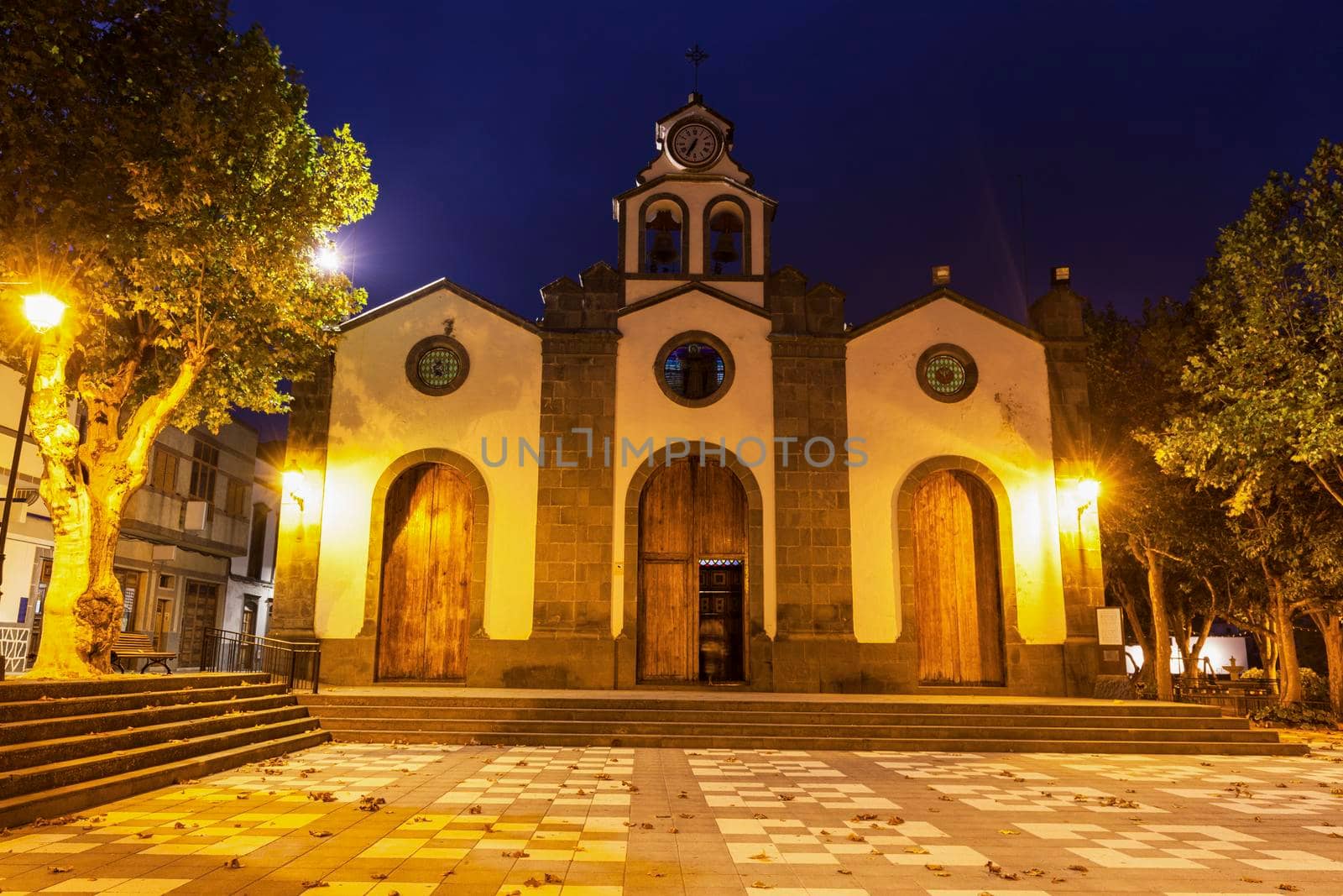 Church in Valleseco. Gran Canaria, Canary Islands, Spain