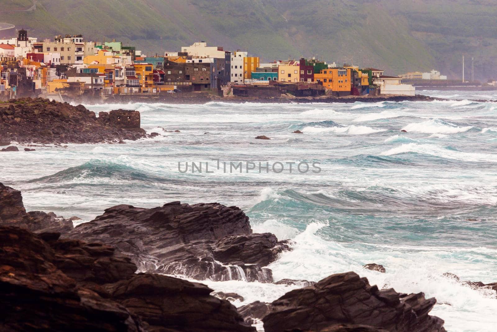San Felipe panorama. Gran Canaria, Canary Islands, Spain.