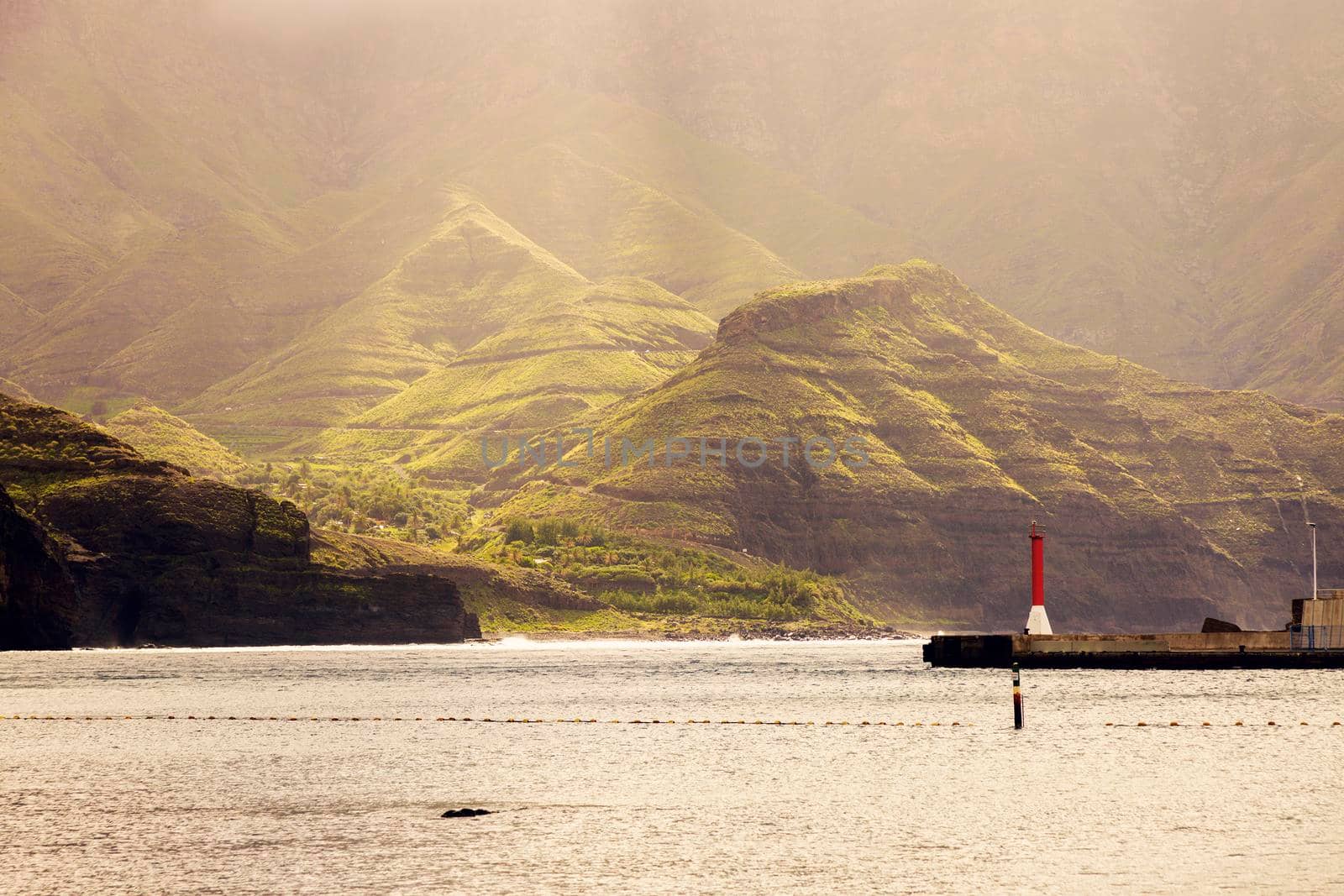 Landscape of P, Puerto de las Nieves. Gran Canaria, Canary Islands, Spain