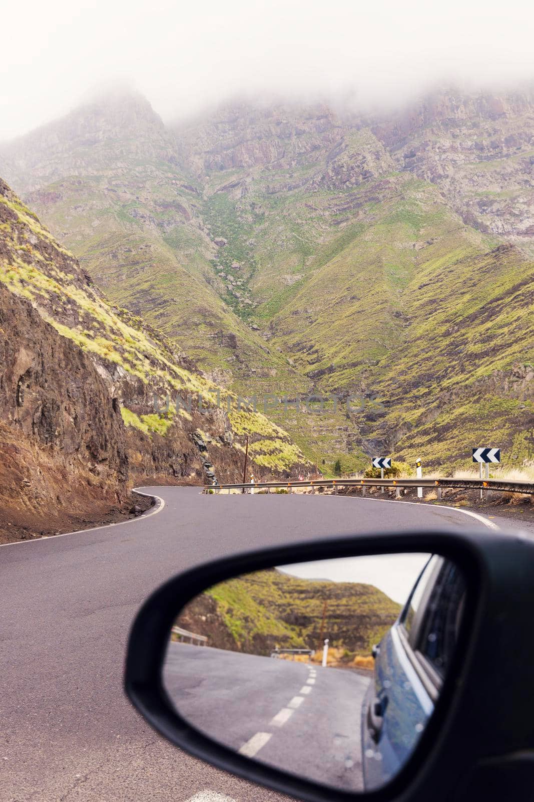 On the road - Gran Canaria Island. Gran Canaria, Canary Islands, Spain.