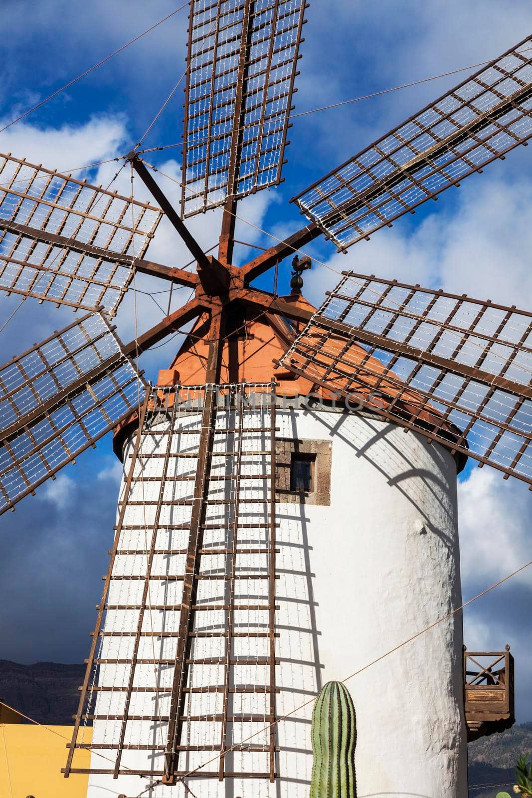 Windmill on Gran Canaria. Morgan, Gran Canaria, Canary Islands, Spain.