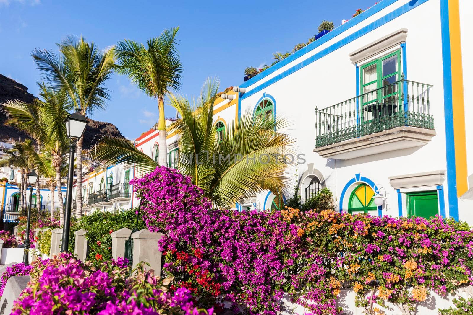Town of Puerto De Mogan. Gran Canaria, Canary Islands, Spain.