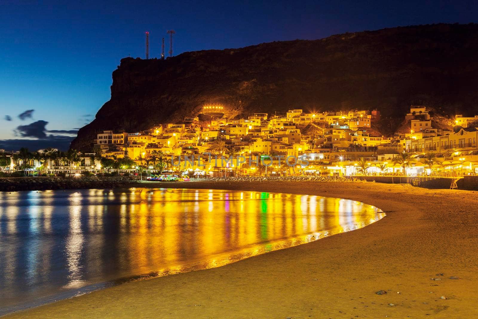 Beach in Puerto De Mogan. Gran Canaria, Canary Islands, Spain.