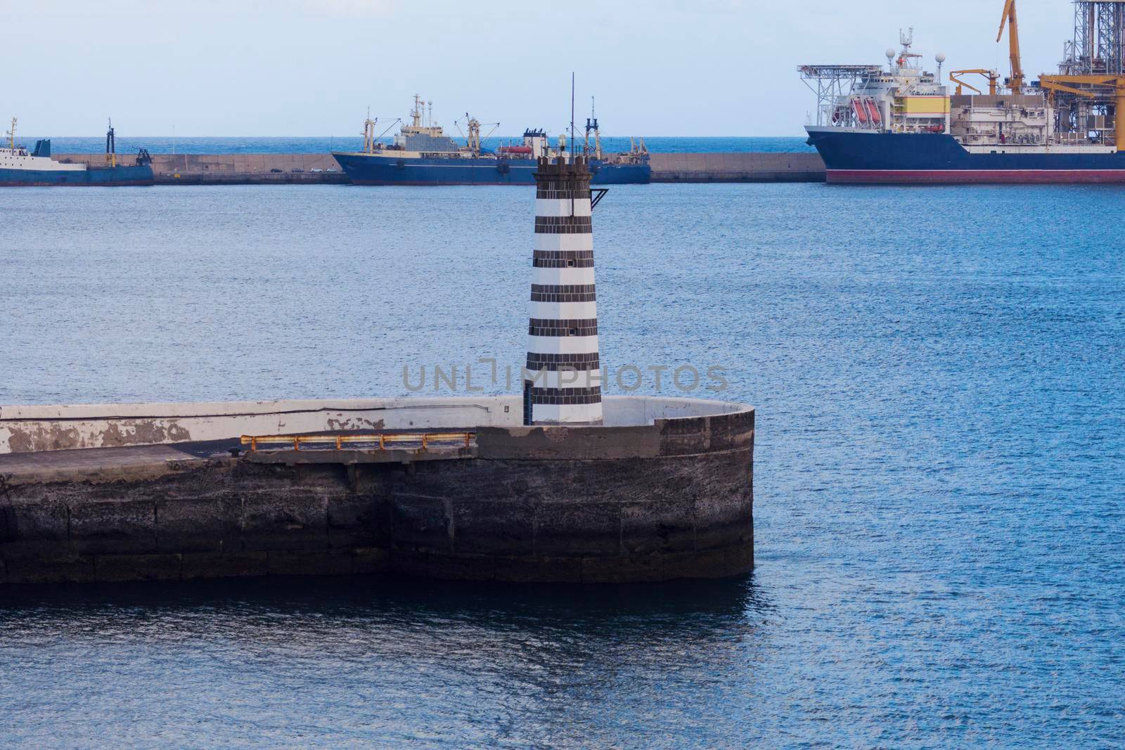 Lighthouse in Las Palmas. Gran Canaria, Canary Islands, Spain.