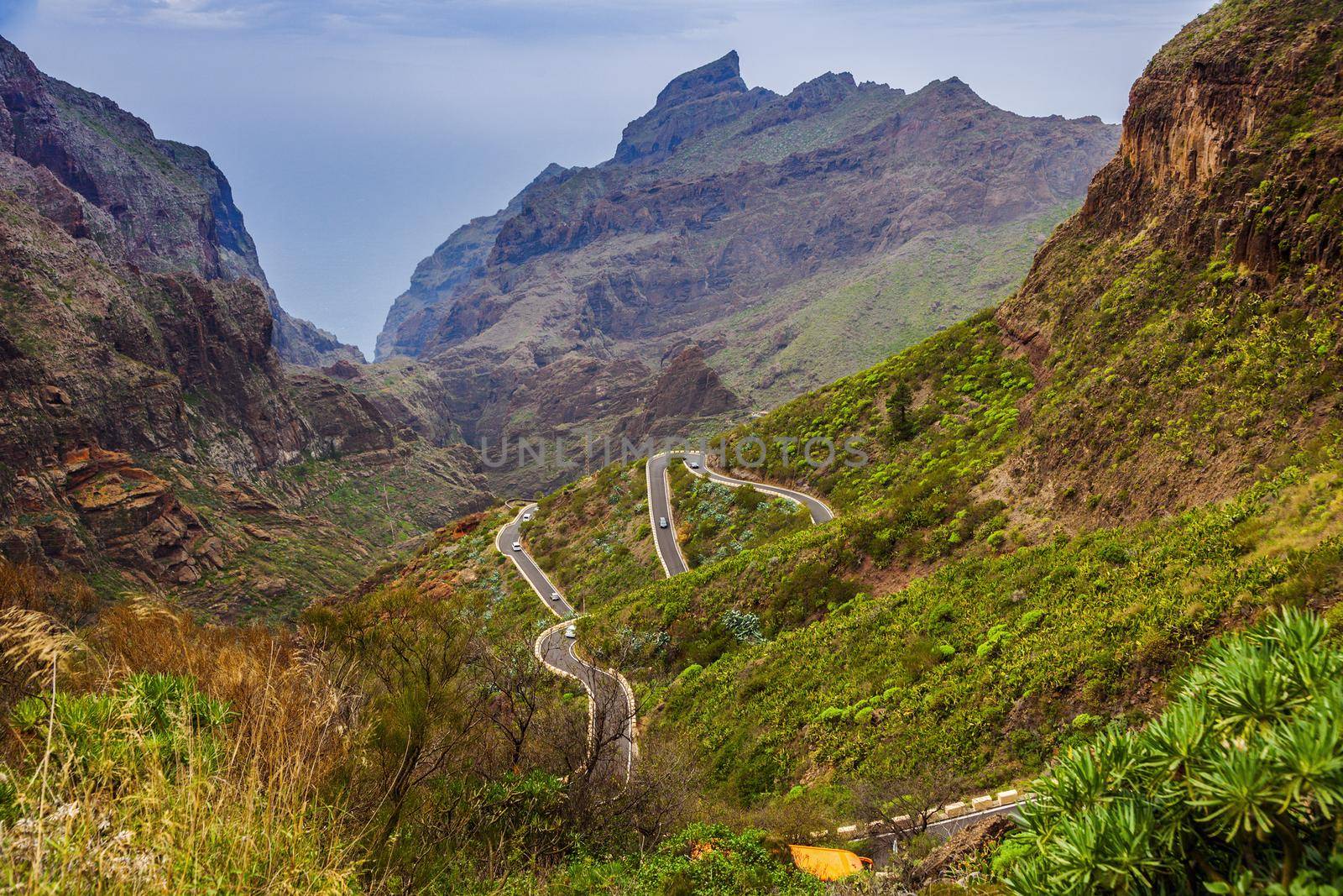 Panorama of Masca, Tenerife. Tenerife, Canary Islands, Spain.