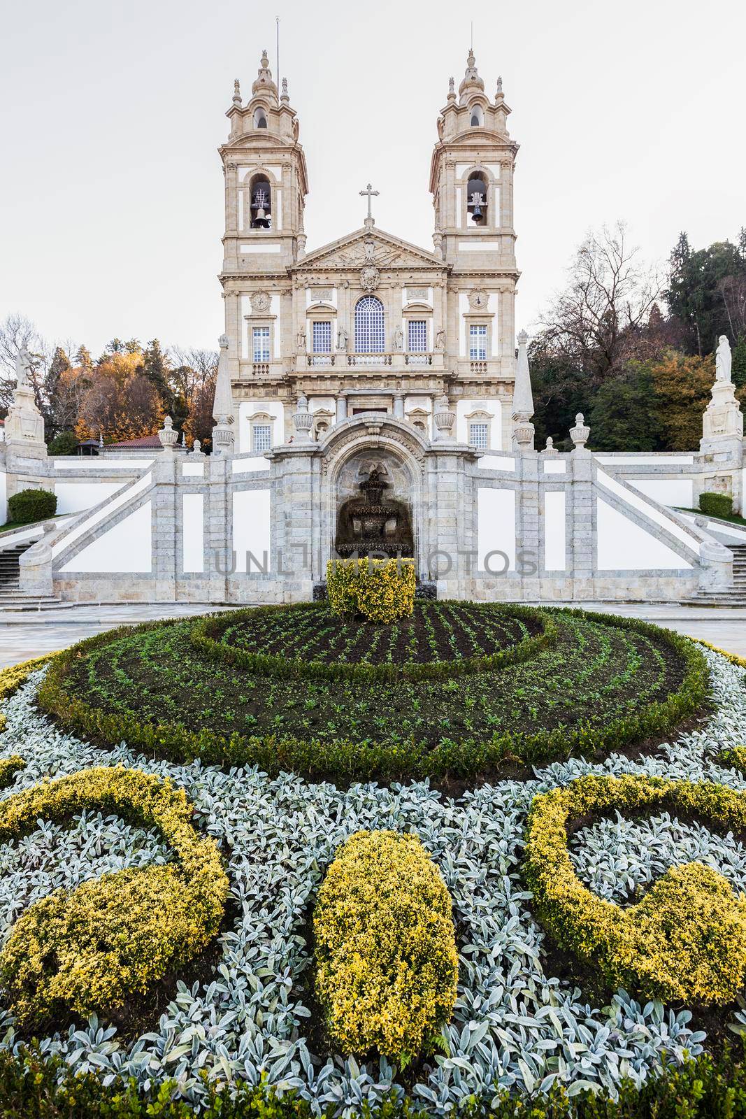 Bom Jesus do Monte Sanctuary in Tenoes. Tenoes, Braga, Norte Region, Portugal.