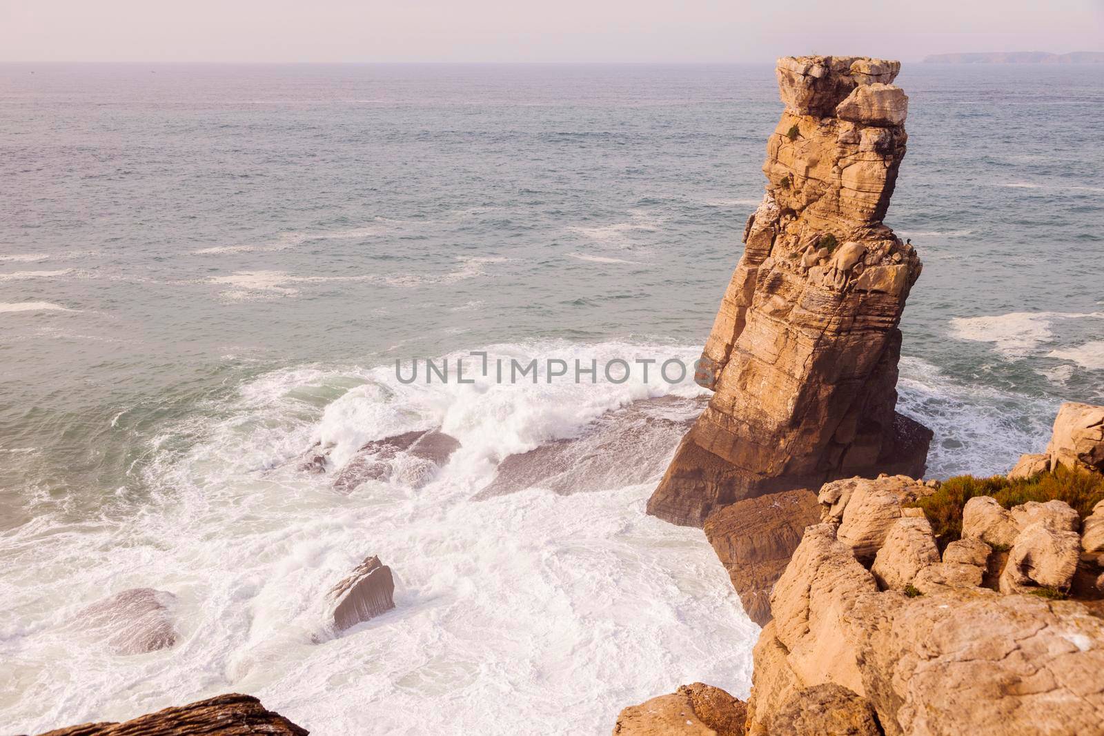 Carrack of Crows- Cabo Carvoeiro in Portugal. Leiria, Portugal.
