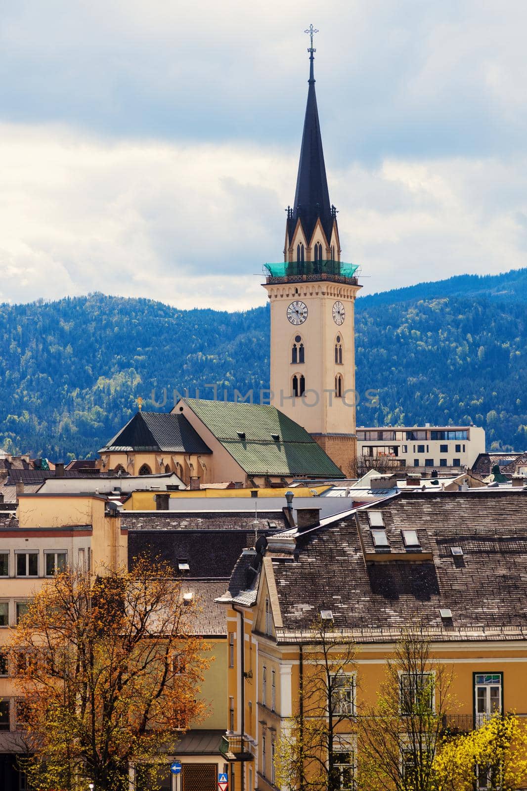 St. Jakob Church in Villach. Villach, Carinthia, Austria.