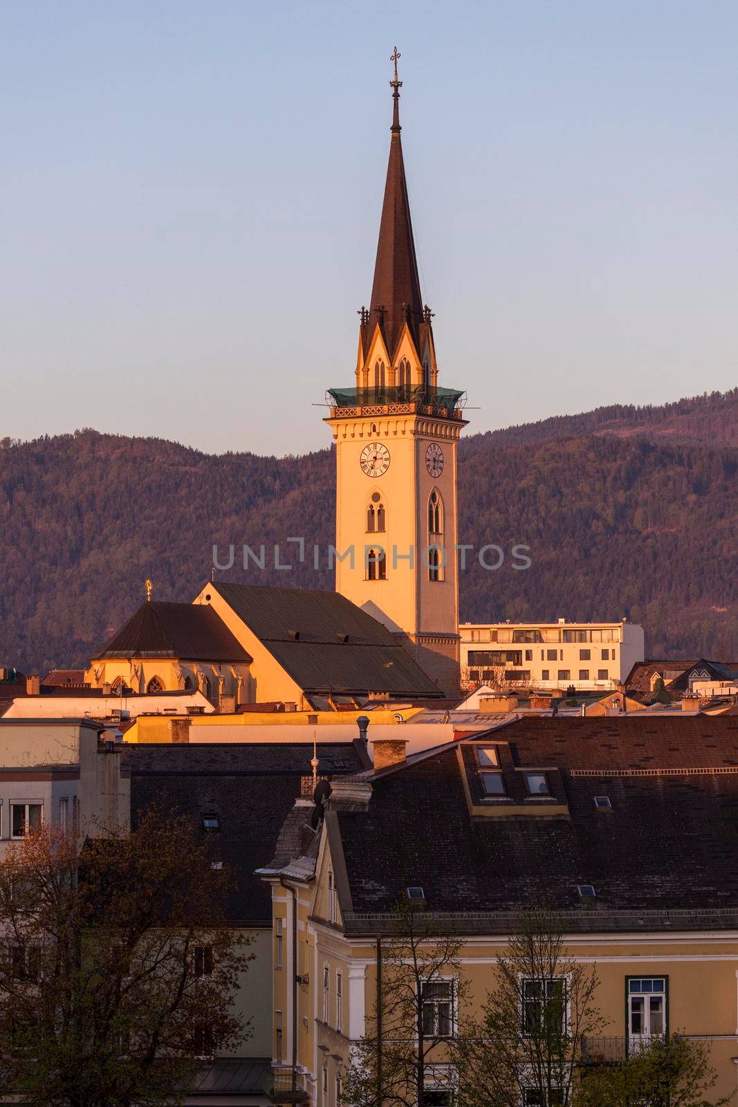 St. Jakob Church in Villach. Villach, Carinthia, Austria.