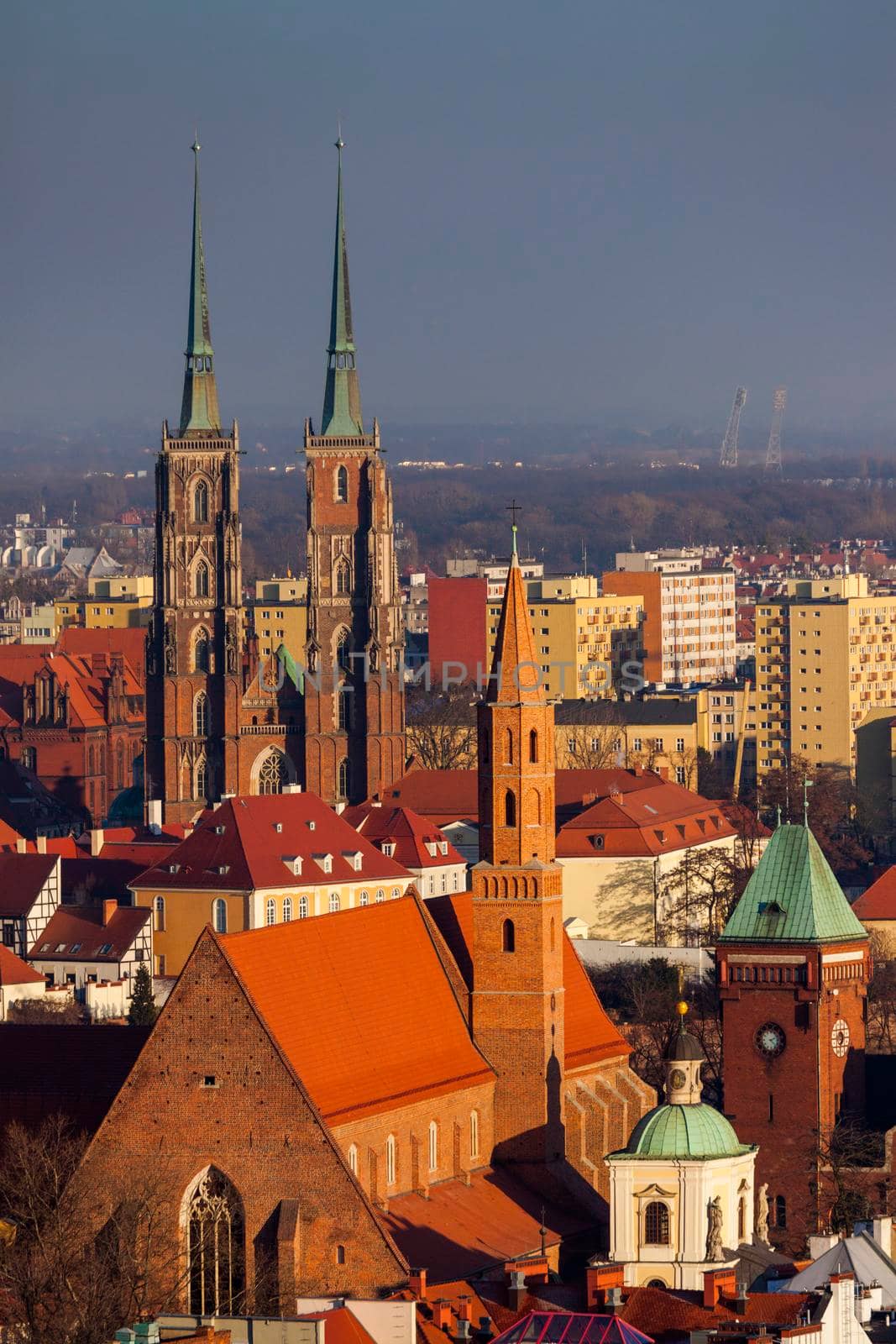 Wroclaw Cathedral - aerial view by benkrut