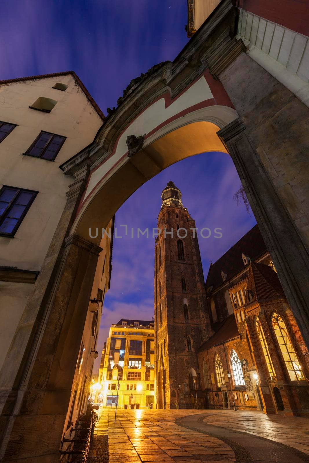 St. Elisabeth's Church in Wroclaw. Wroclaw, Lower Silesian, Poland. Wroclaw, Lower Silesian, Poland.