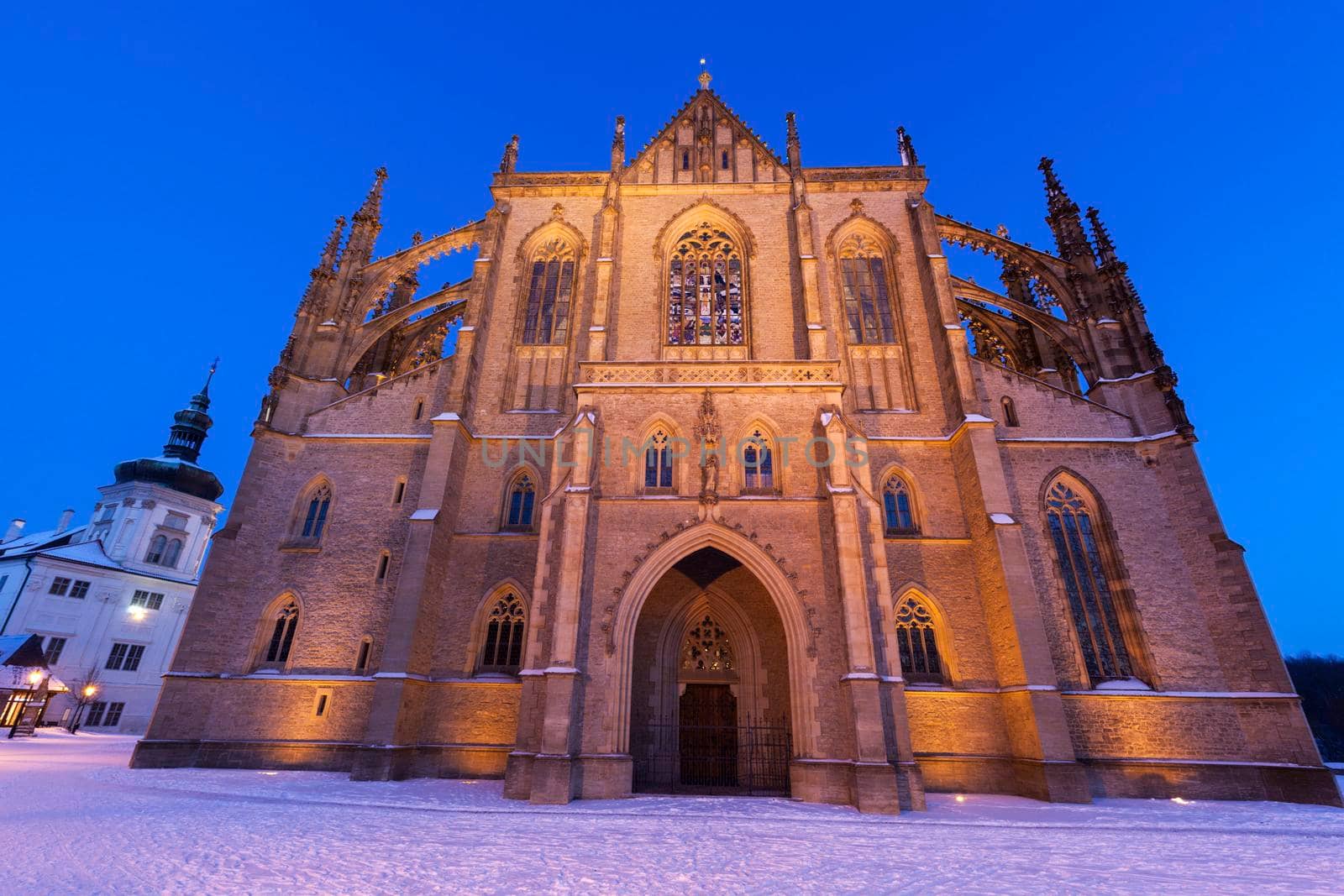 St. Barbara's Church in Kutna Hora. Kutna Hora, Central Bohemian Region, Czech Republic.