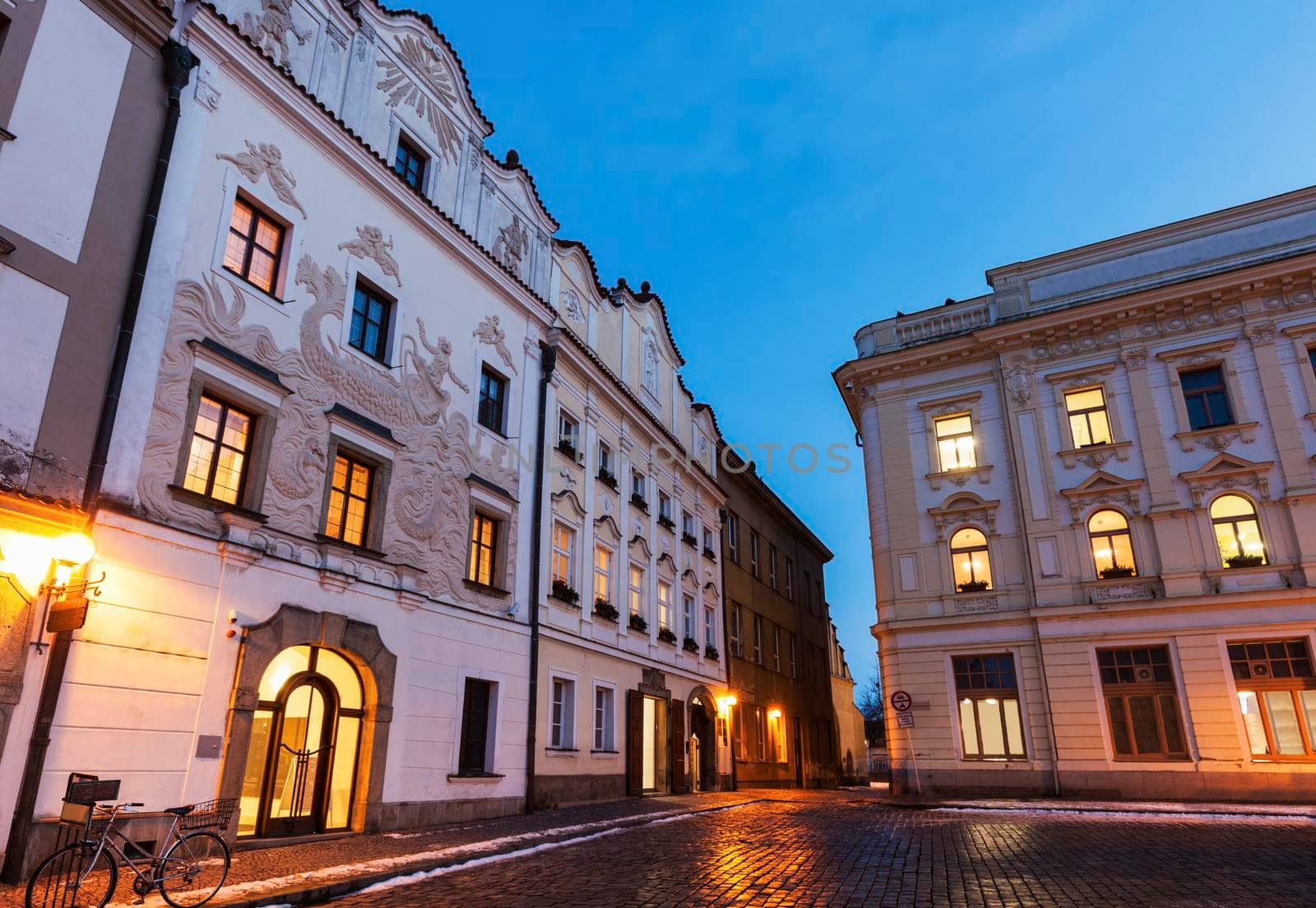 Pernstynske Square in Pardubice. Pardubice, Bohemia, Czech Republic.