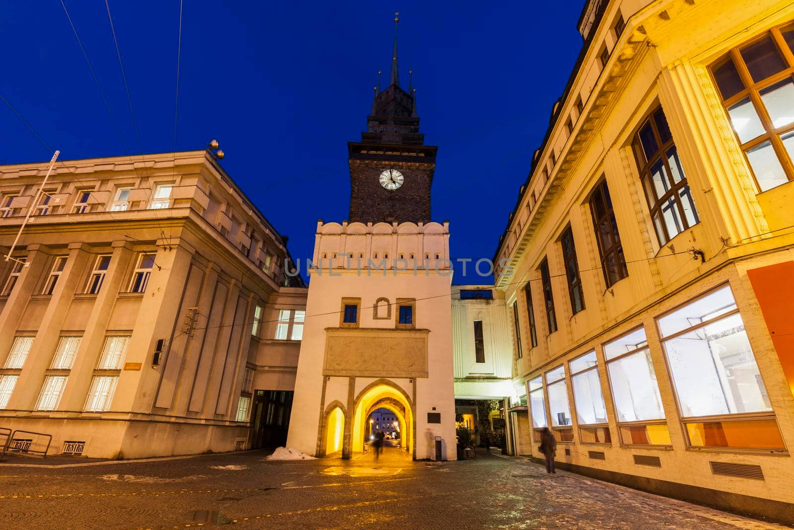 Green Tower in Pardubice. Pardubice, Bohemia, Czech Republic.