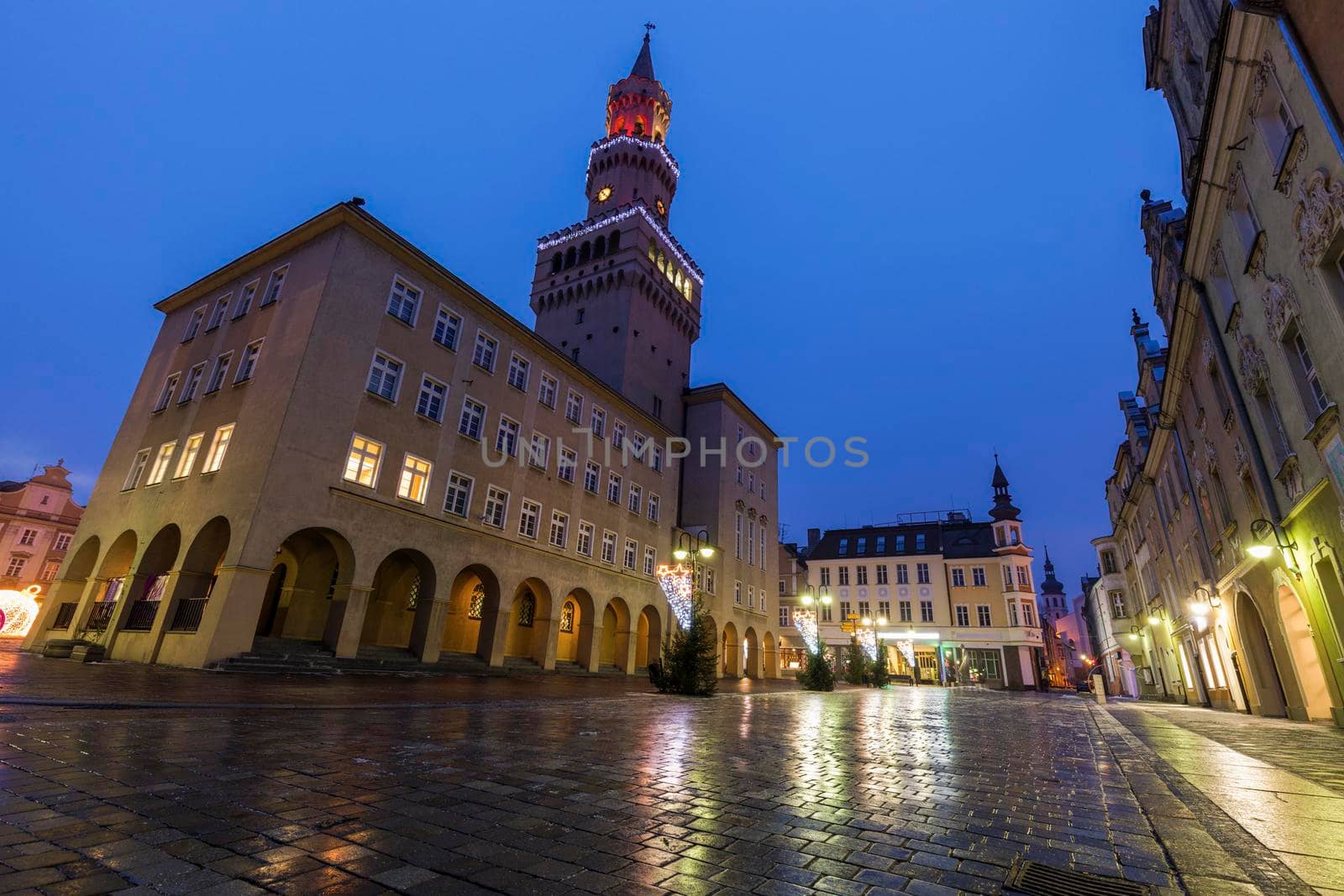 City Hall in Opole. Opole, Opolskie, Poland.