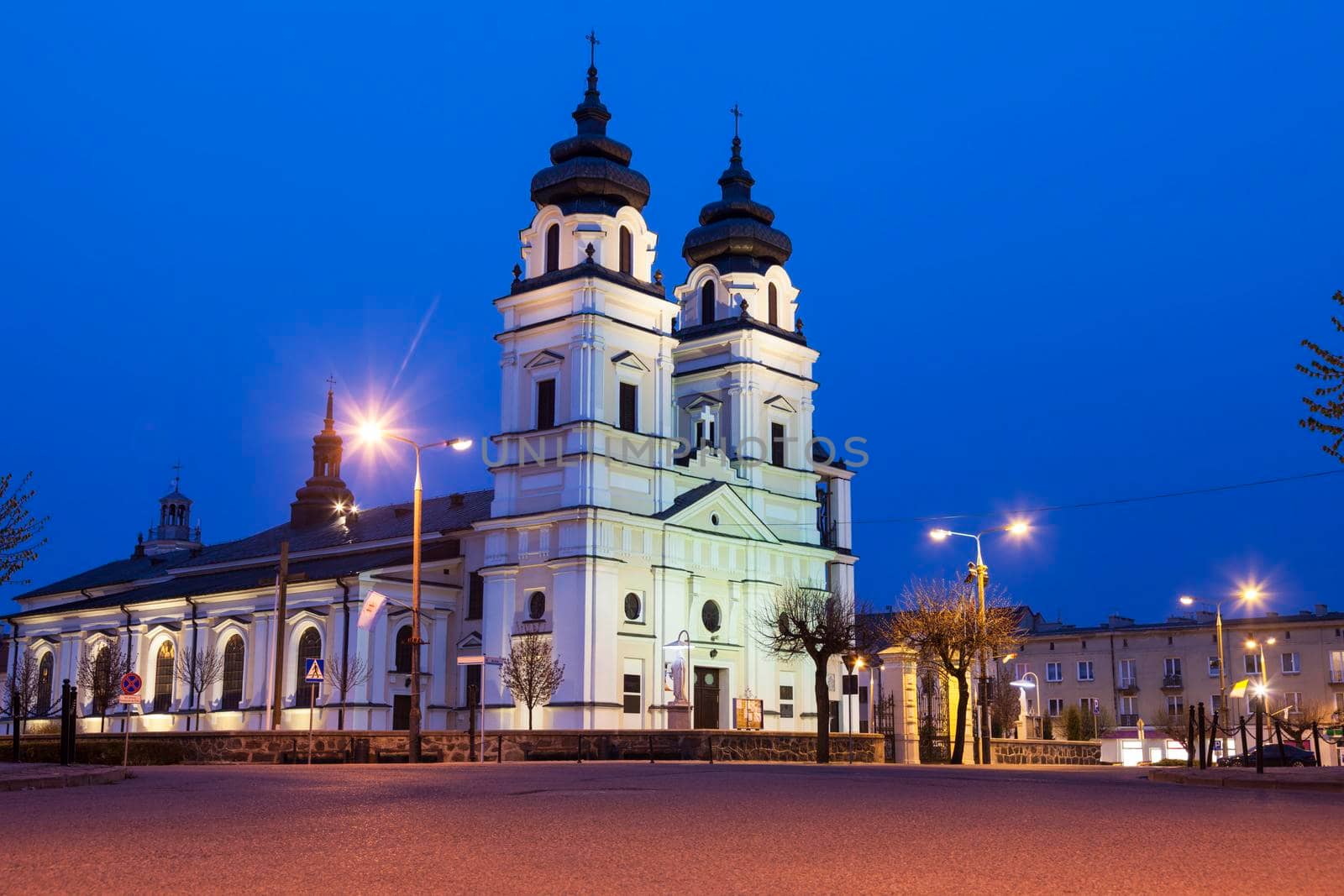 Holy Trinity Church in Mlawa. Mlawa, Mazovia, Poland.