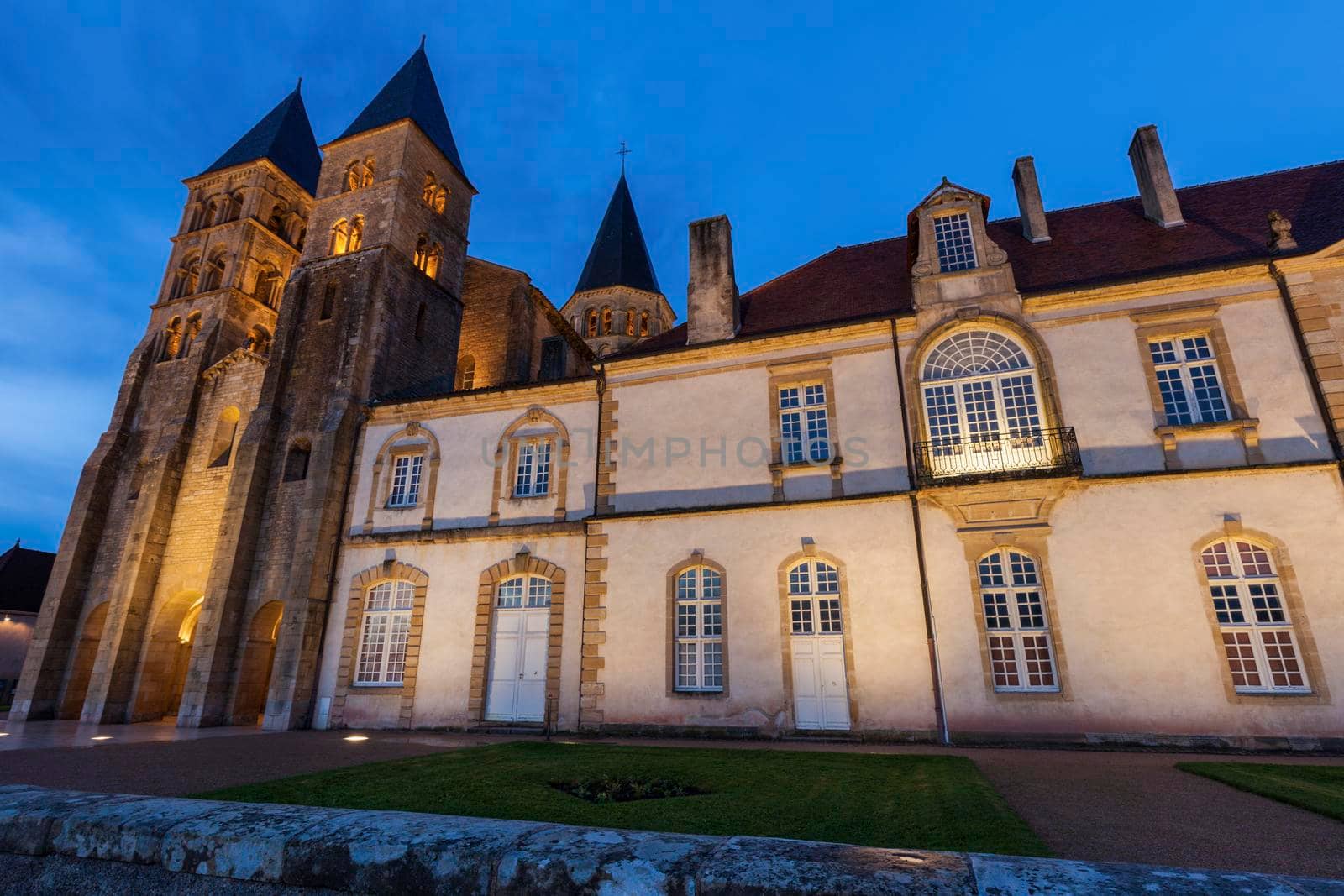 Basilica of Paray-le-Monial. Paray-le-Monial, Bourgogne-Franche-Comte, France.