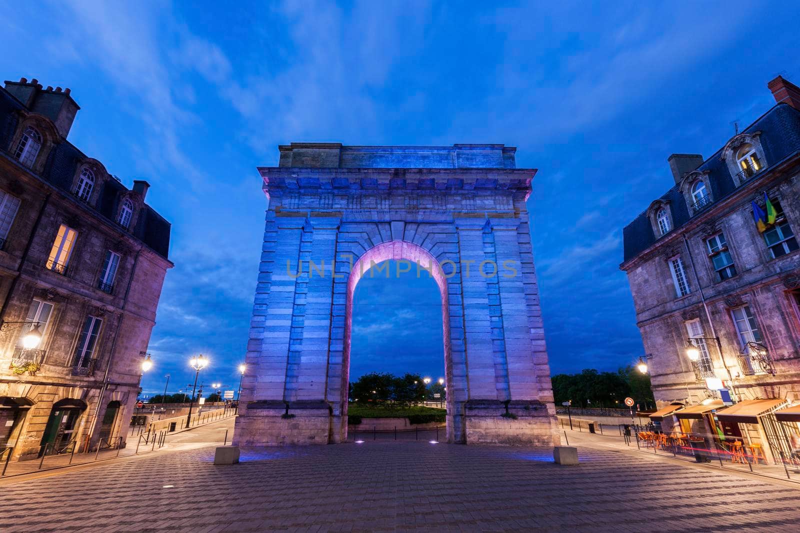 Porte de Bourgogne in Bordeaux. Bordeaux, Nouvelle-Aquitaine, France.