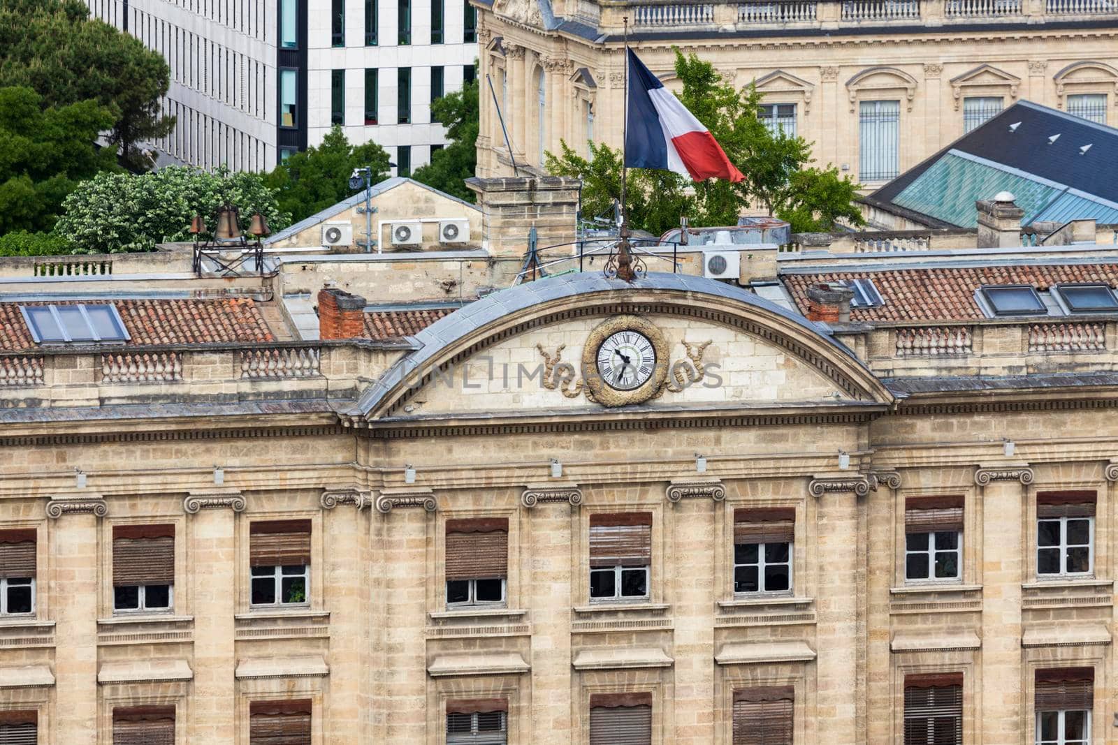 Bordeaux City Hall. Bordeaux, Nouvelle-Aquitaine, France.
