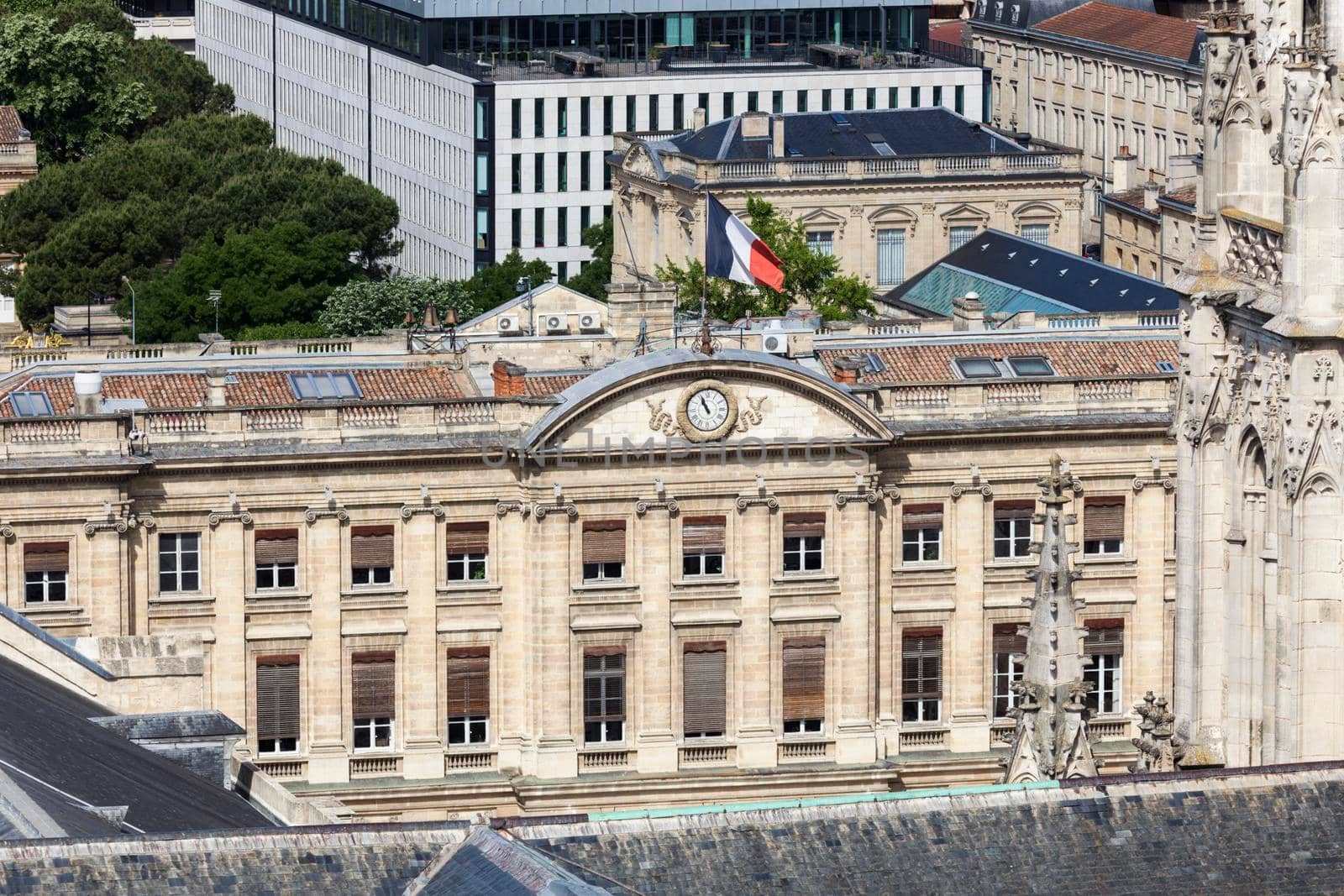 Palais Rohan - Bordeaux City Hall. Bordeaux, Nouvelle-Aquitaine, France.