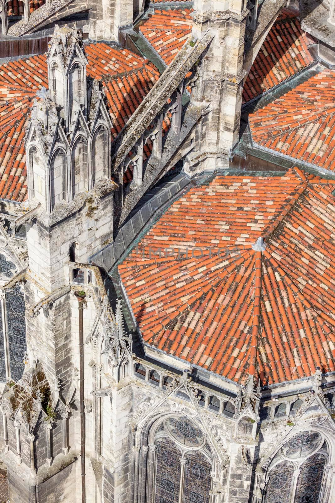 Saint Andre Cathedral on Place Pey-Berland in Bordeaux  by benkrut