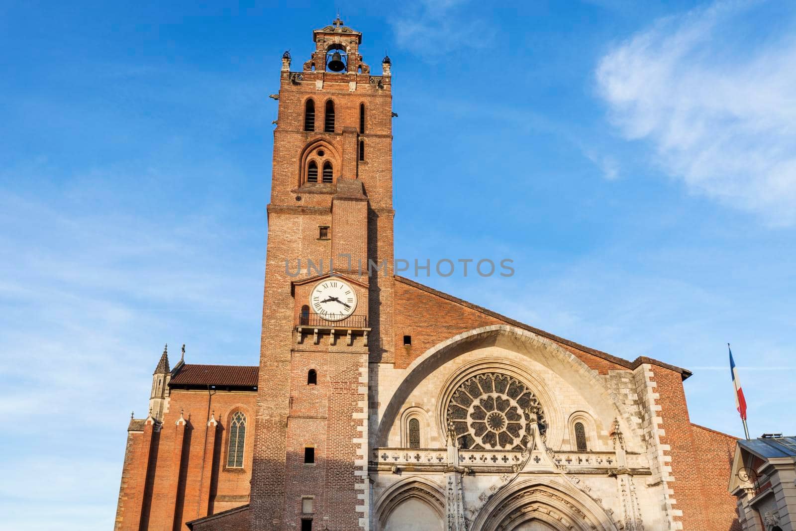 Saint-Etienne Cathedral in Toulouse. Toulouse, Occitanie, France.