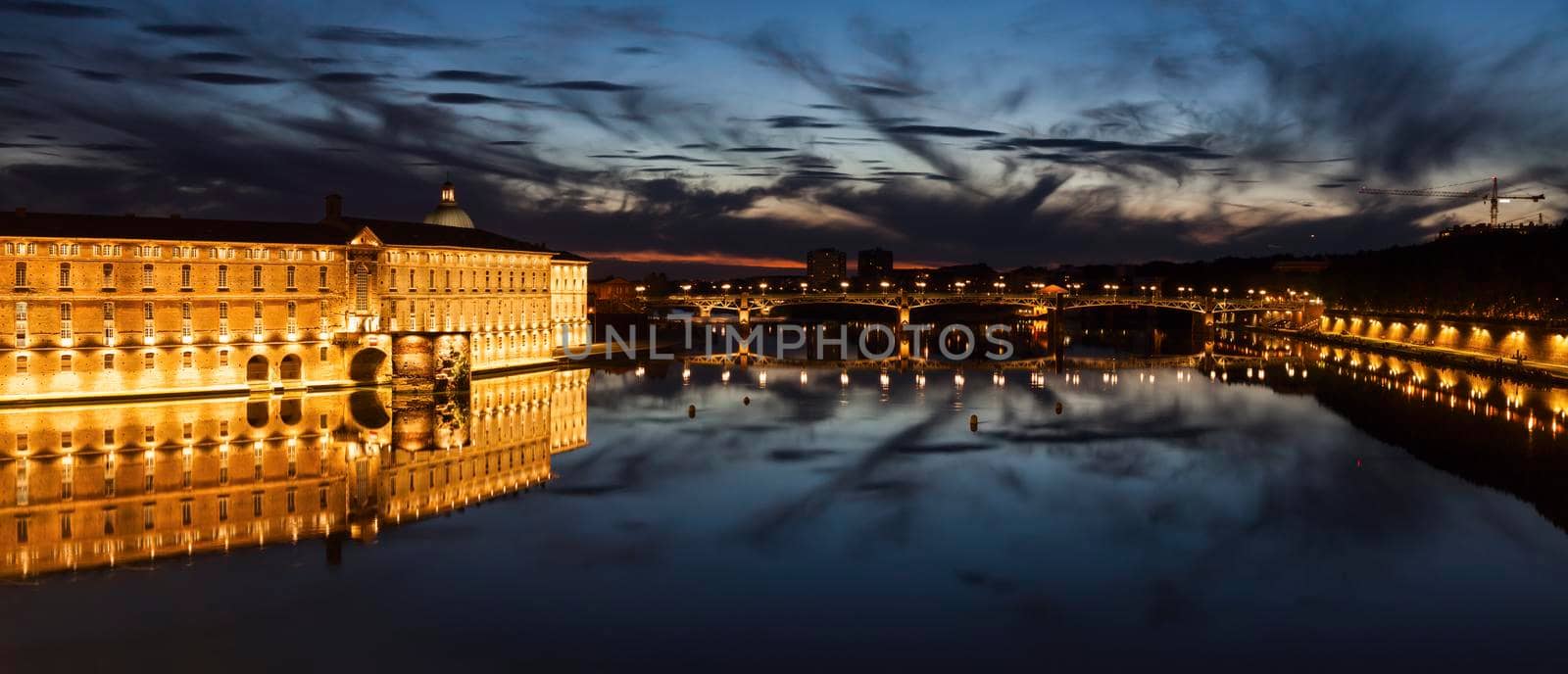 Pont Saint Pierre and Hotel Dieu Saint Jacques by benkrut