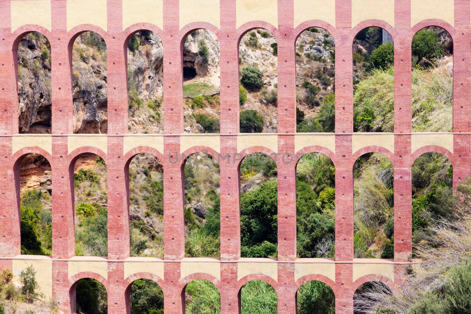 Aguila Aqueduct. Nerja, Andalusia, Spain.
