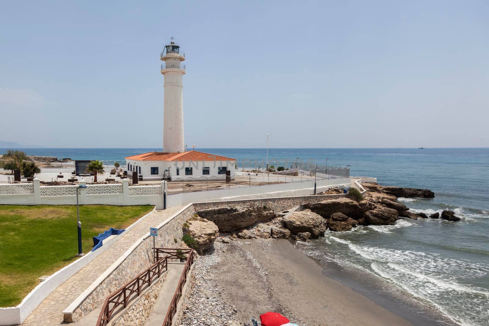 Torrox Lighthouse. Torrox, Andalusia, Spain.