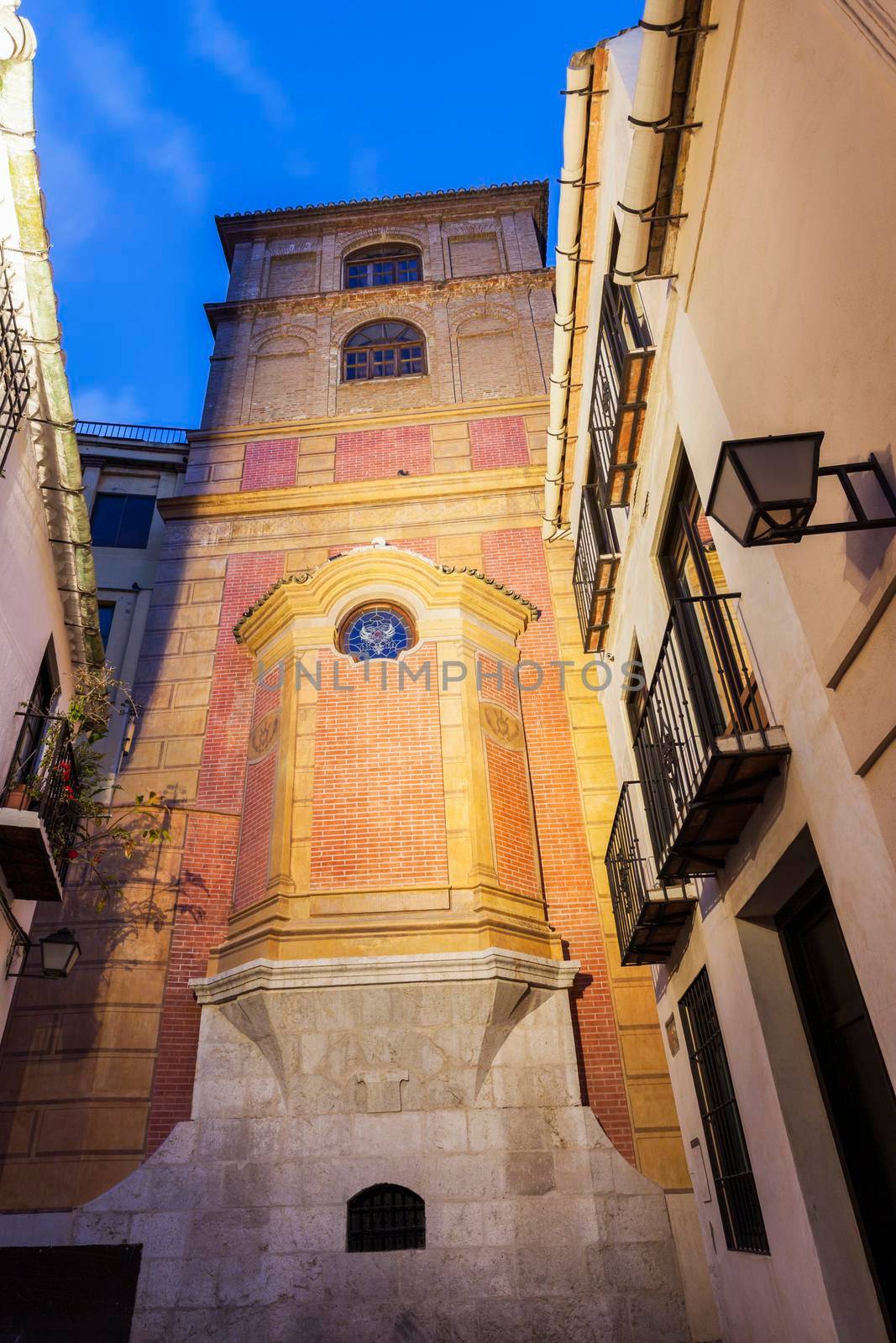 Convento de San Agustin in Malaga. Malaga, Andalusia, Spain.