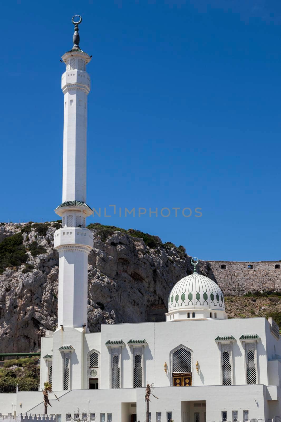 Ibrahim al Ibrahim Mosque in Gibraltar. Gibraltar.