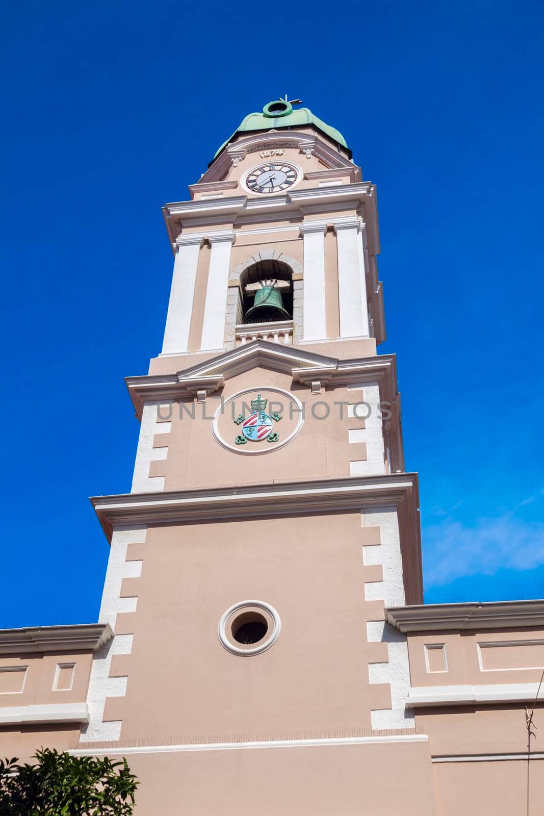 Cathedral of St Mary the Crowned in the center of Gibraltar