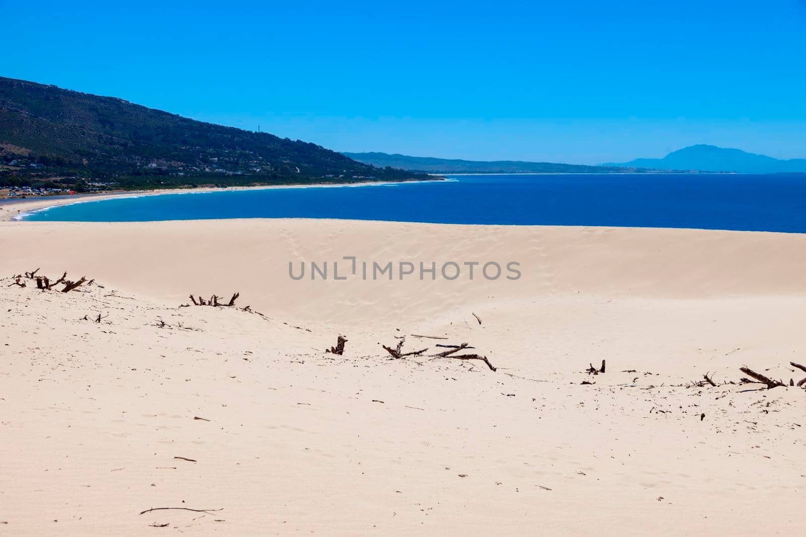 Sand Dunes in Tarifa. Tarifa, Andalusia, Spain.