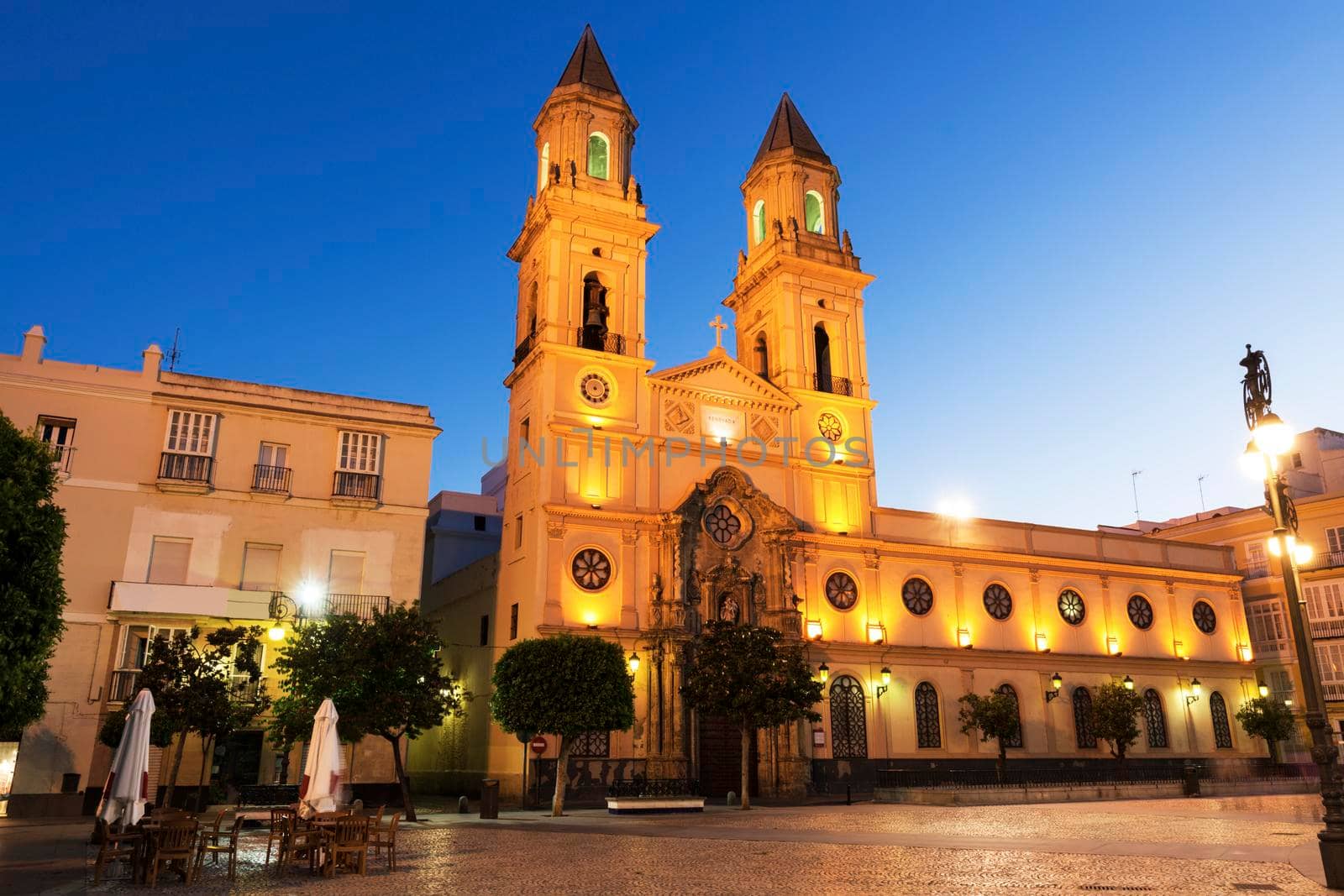 San Antonio Church in Cadiz. Cadiz, Andalusia, Spain.