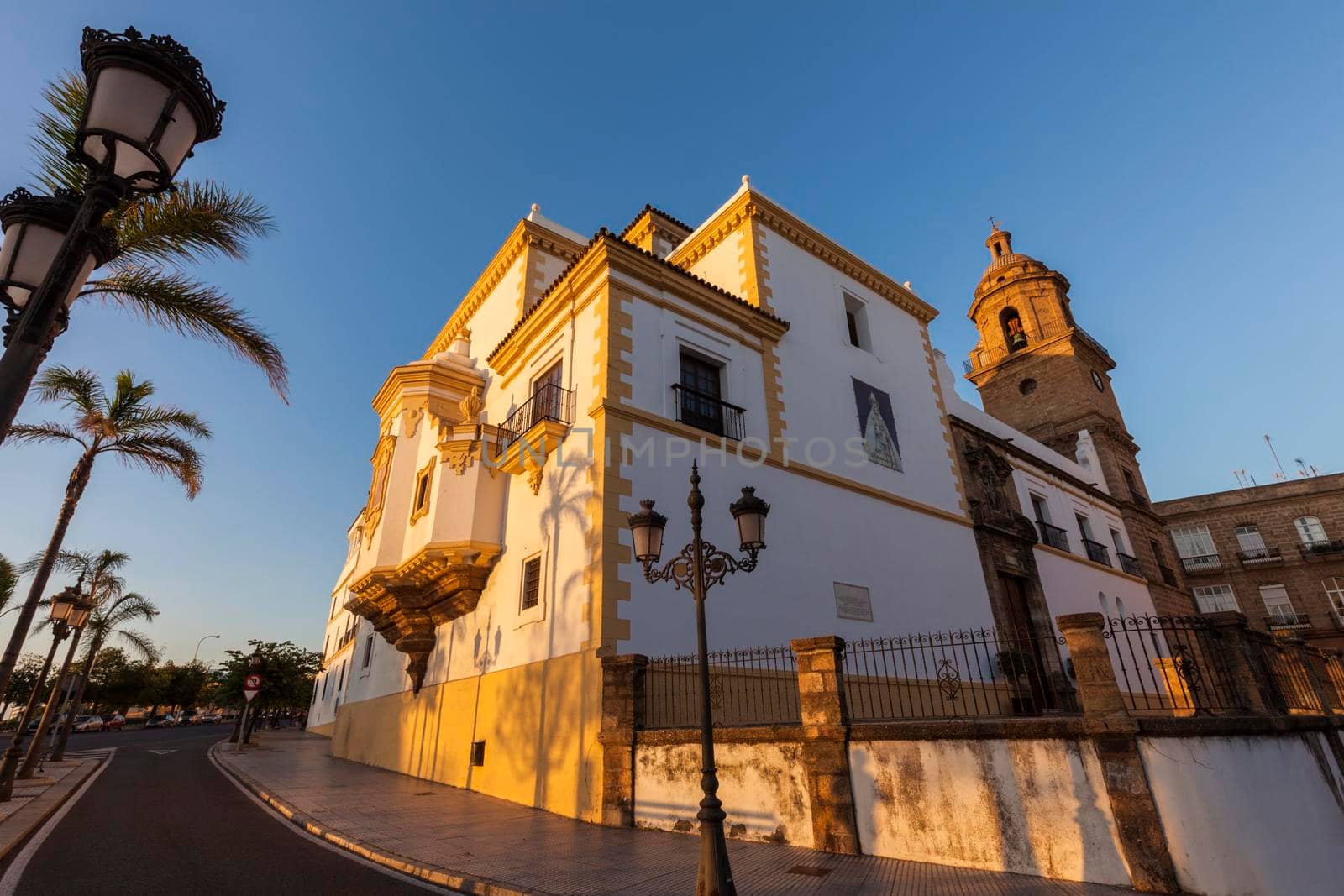 Santo Domingo Church in Cadiz. Cadiz, Andalusia, Spain.
