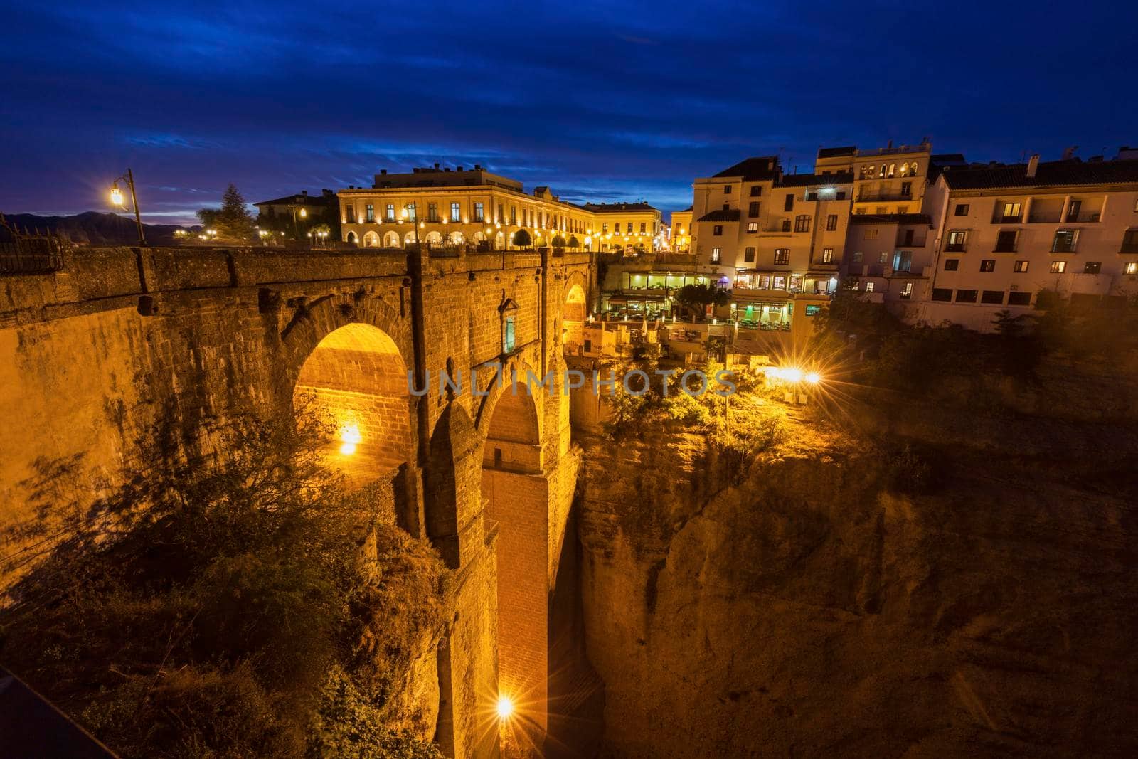 Puente Nuevo and El Tajo Gorge in Ronda. Ronda, Andalusia, Spain.
